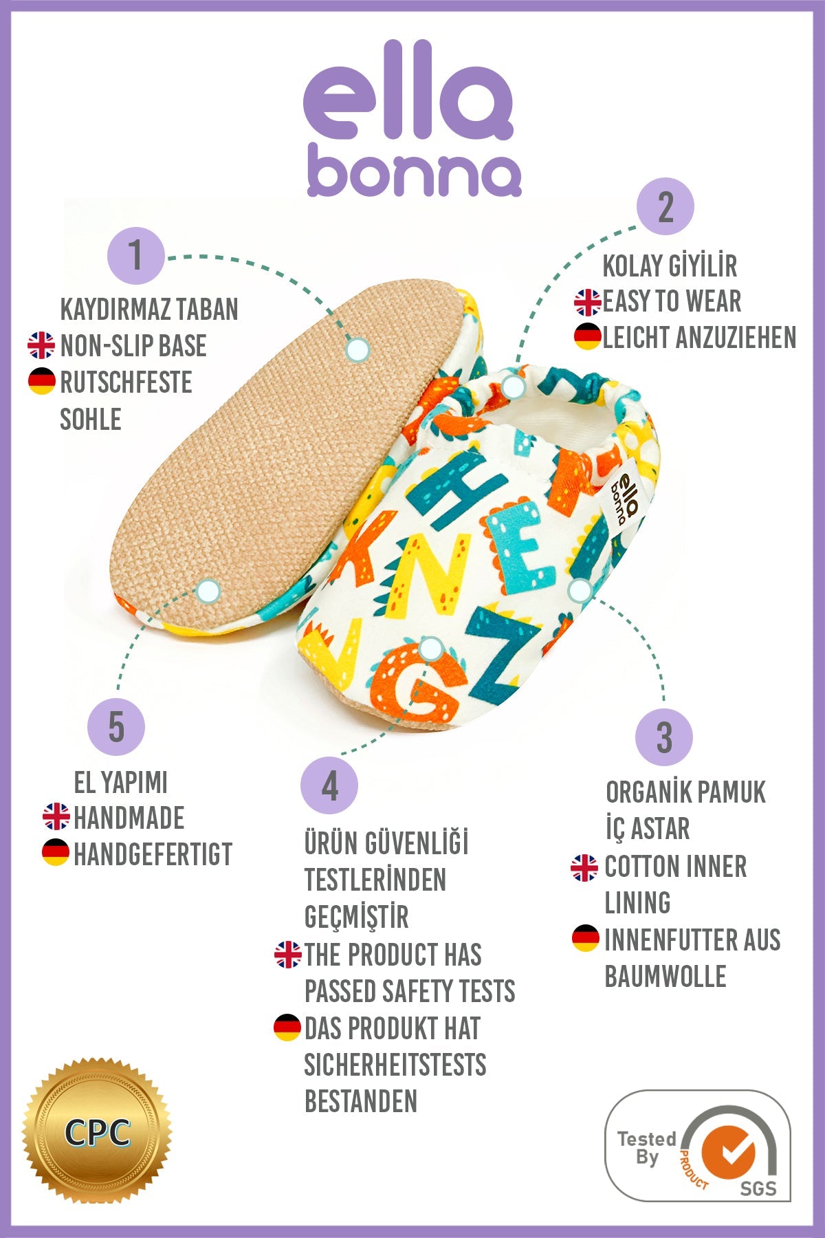 Moccasins, Slippers, Alfabet