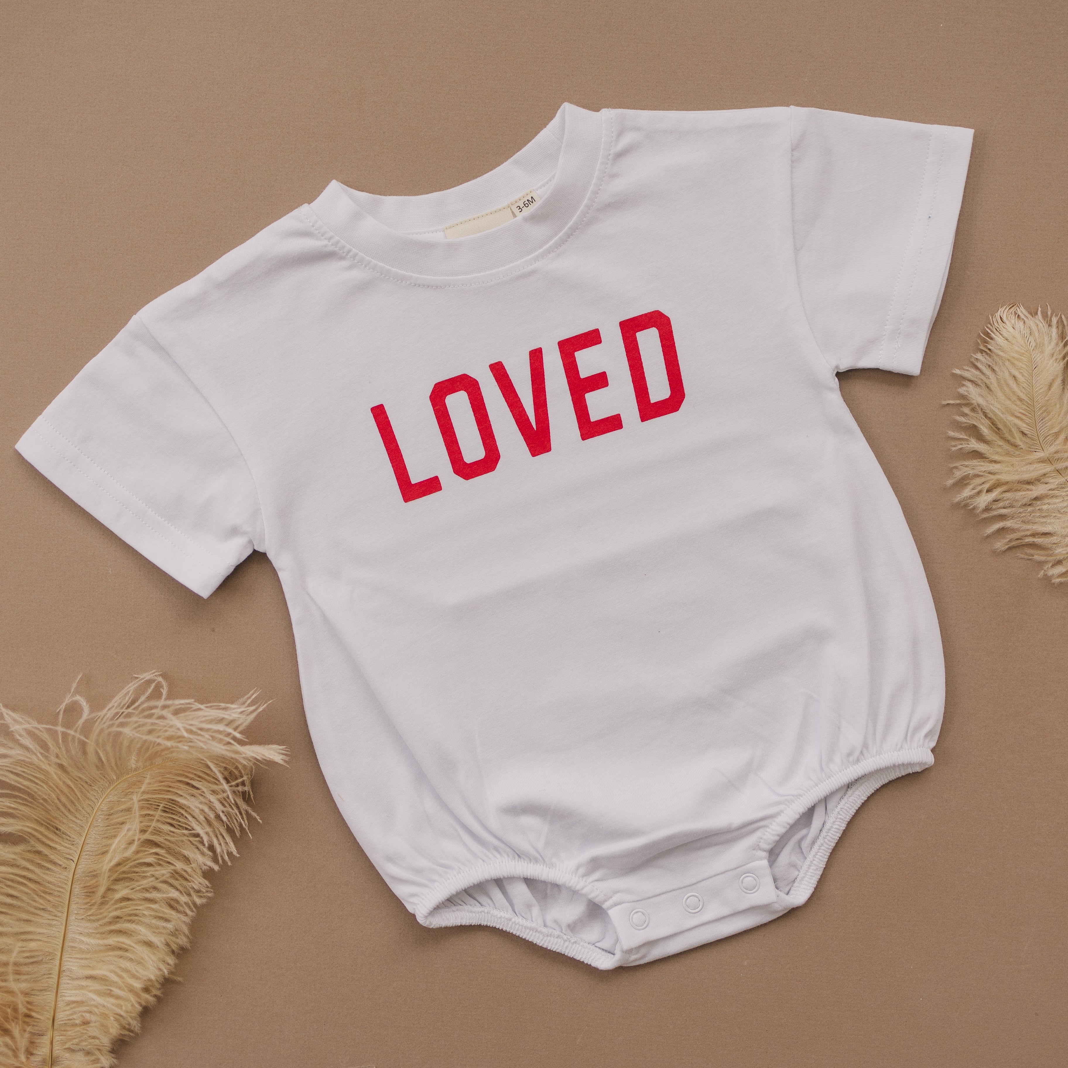 Loved Organic Cotton T-shirt Romper - More Colors