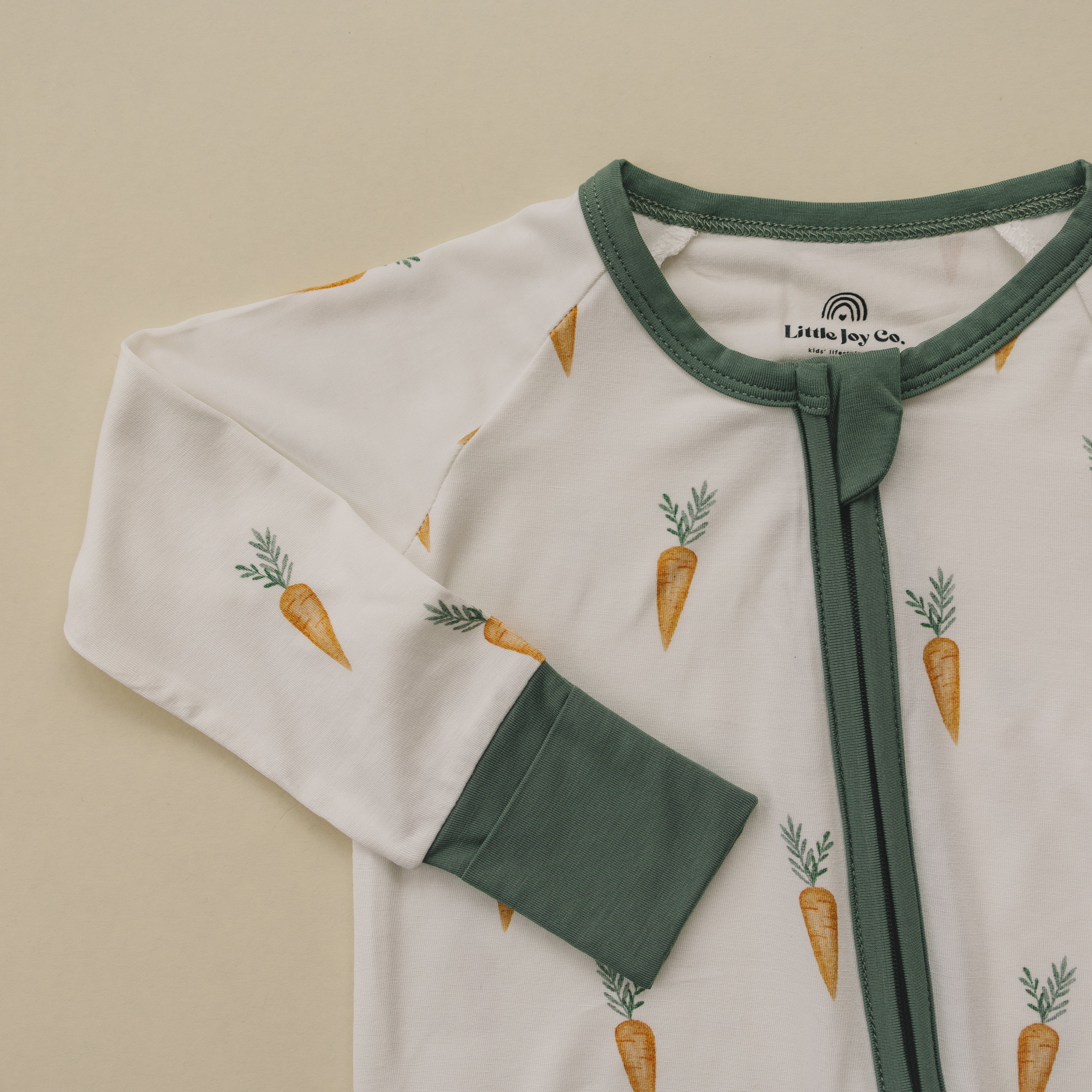 Keep Calm And Carrot On Bamboo Zippy Romper