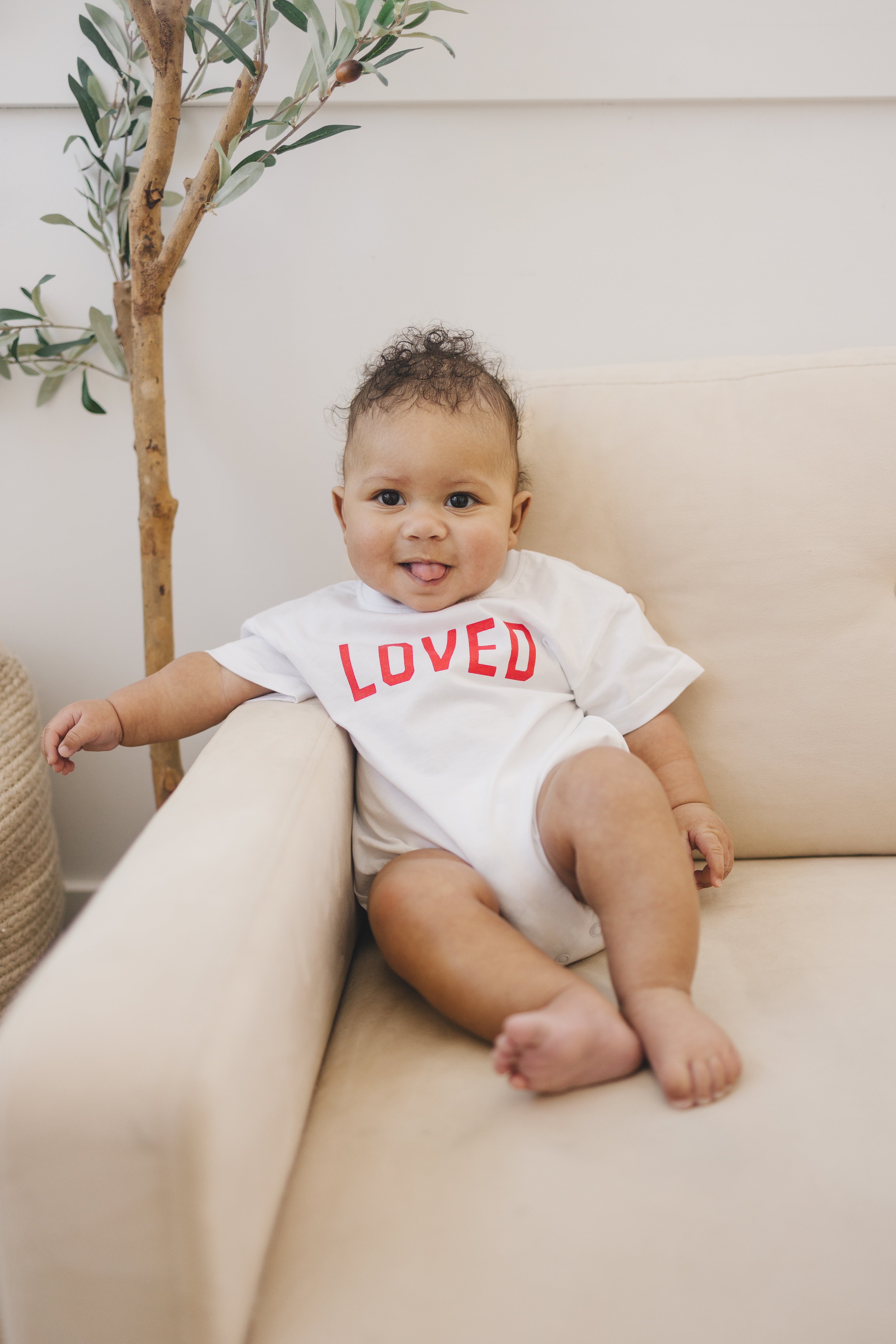 Loved Organic Cotton T-shirt Romper - More Colors