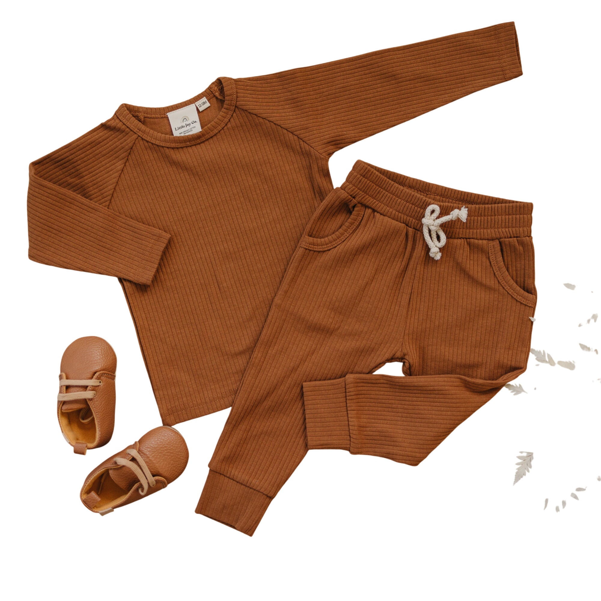 Organic Cotton Ribbed 2pc Set