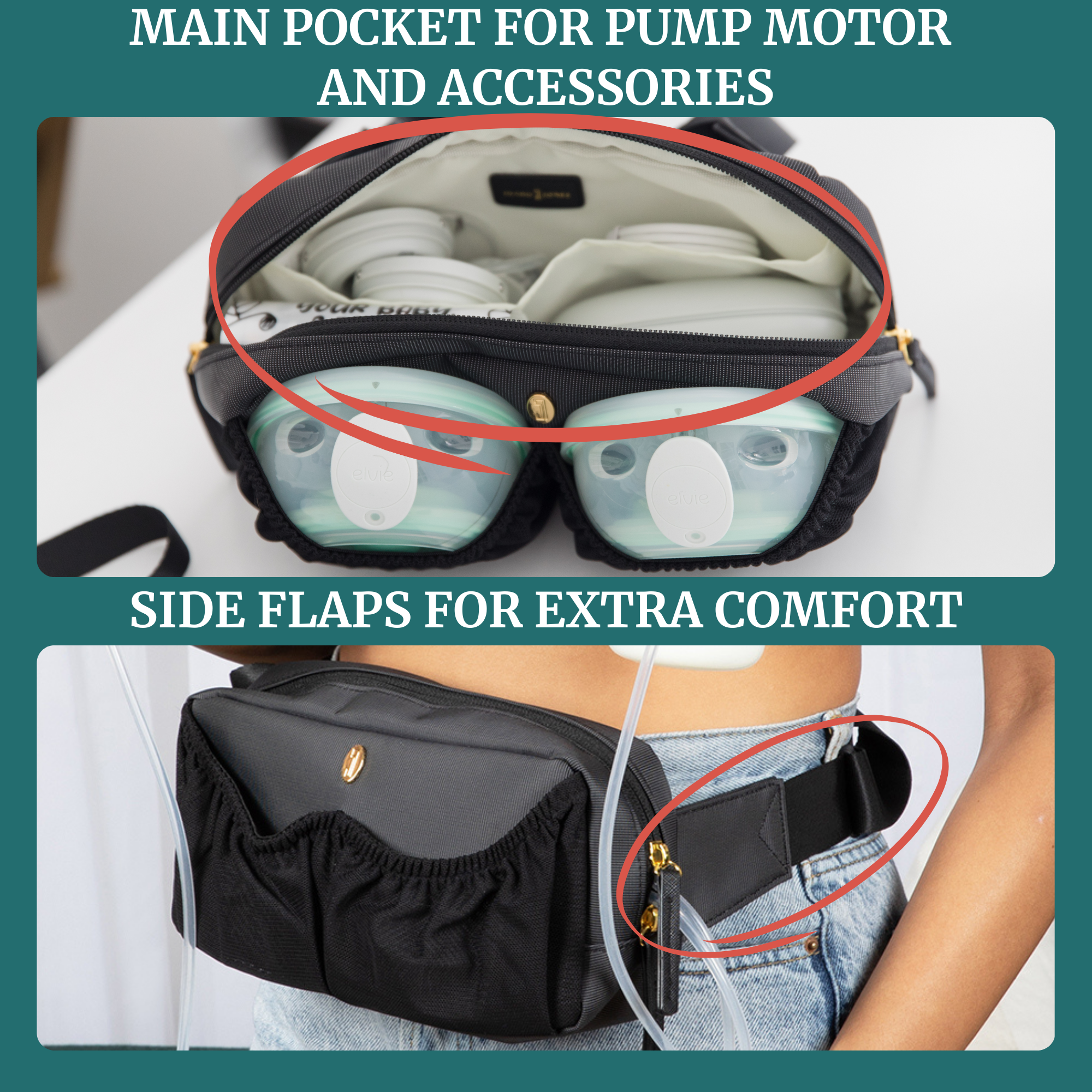 Belt Bag For Small Breast Pumps - Mini Pump-a-porter