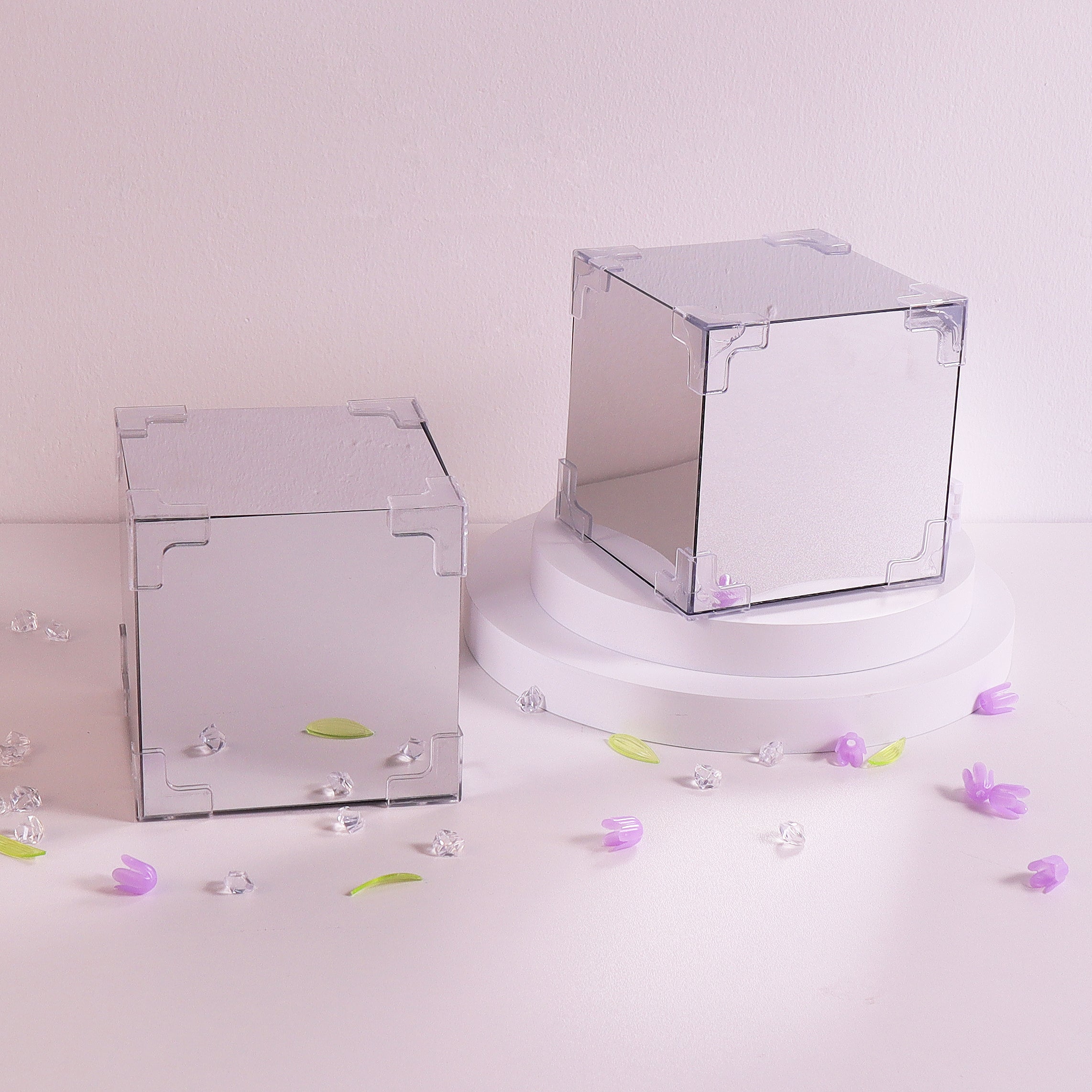 Tulip Mirror Led Night Light - Purple