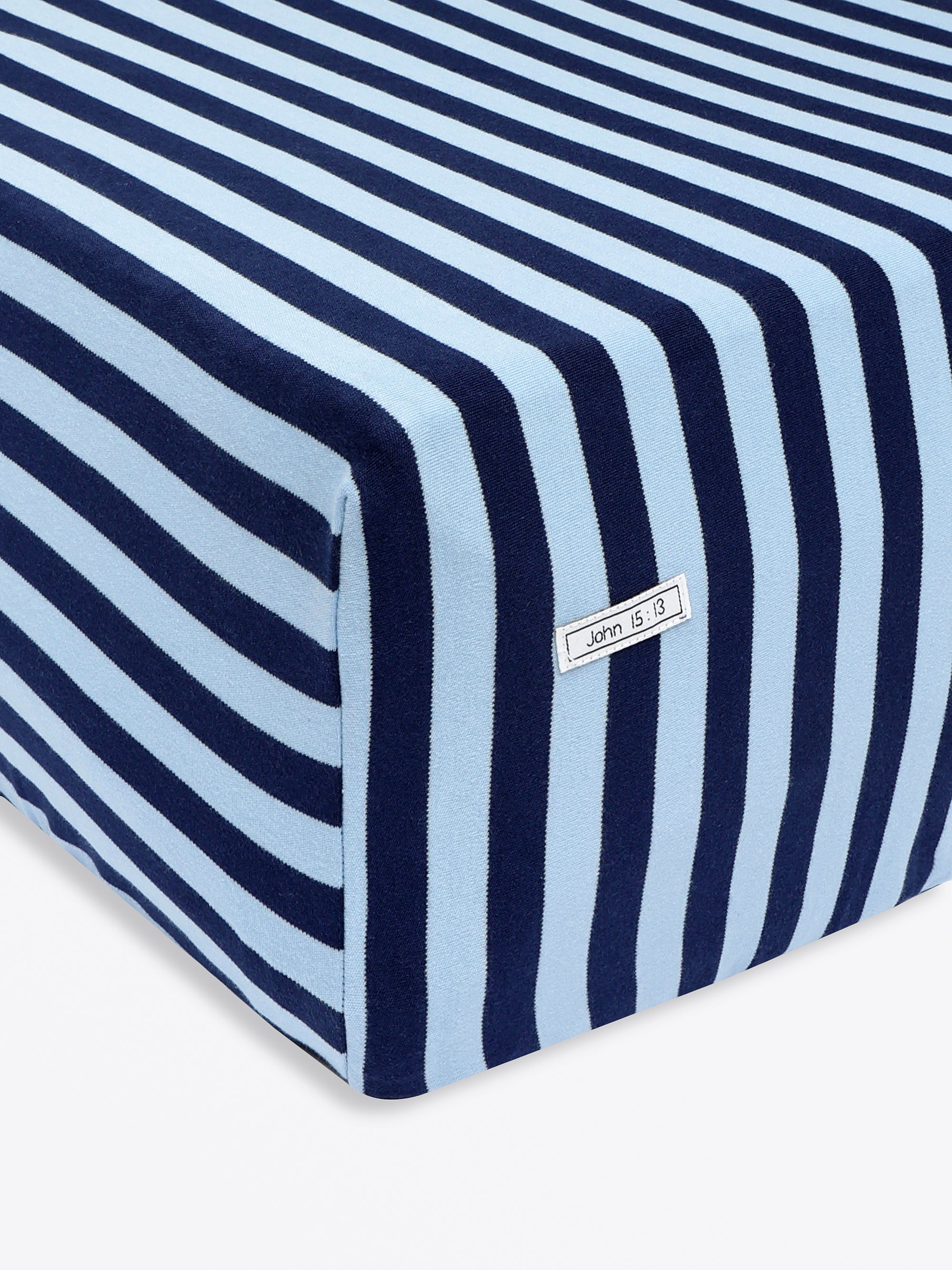 No Greater Love Blue Bedsheet Cotton