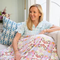 Brooks Avenue Pink Fleece Blanket By Laura Park