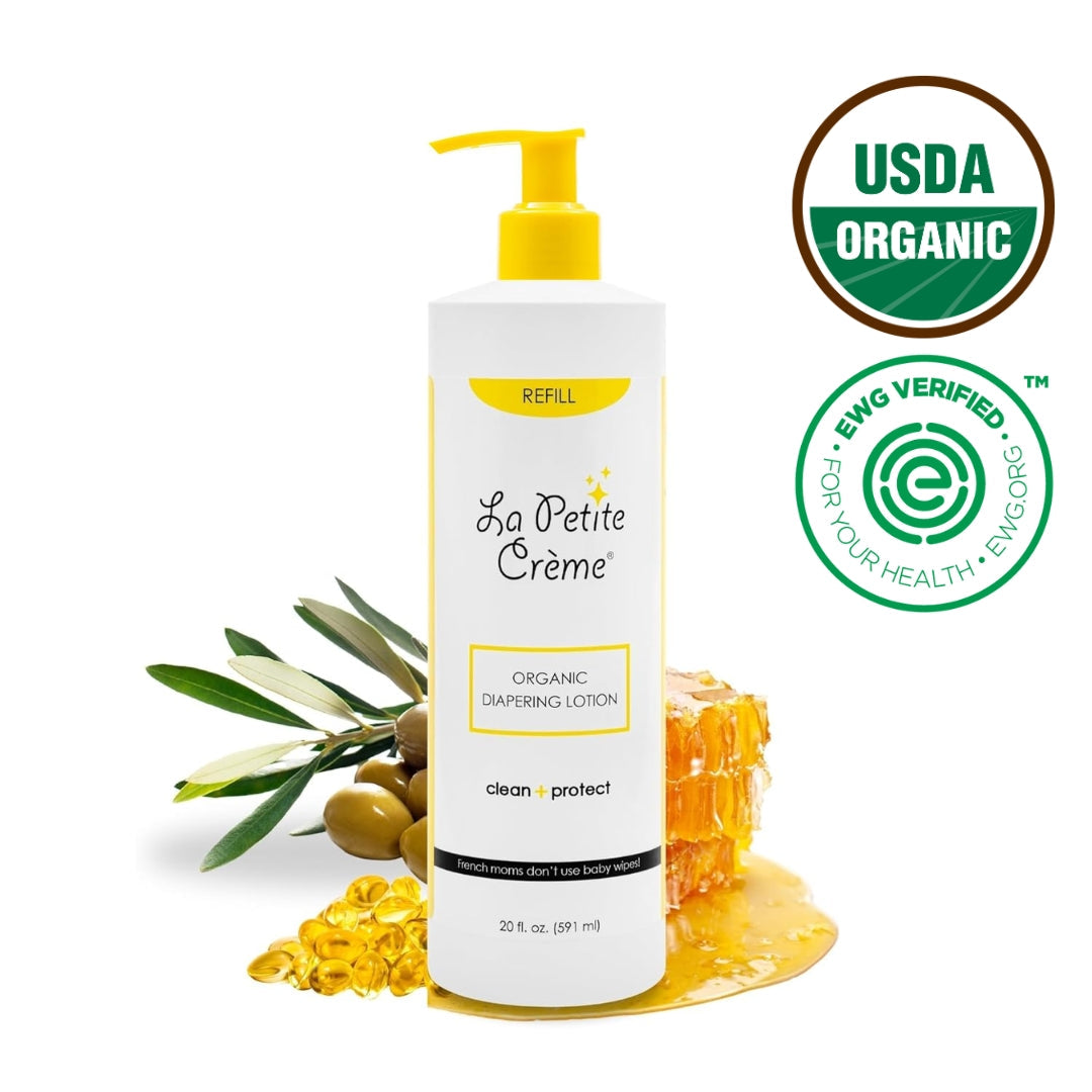 Organic French Diapering Lotion - Economy Refill - 20 Oz