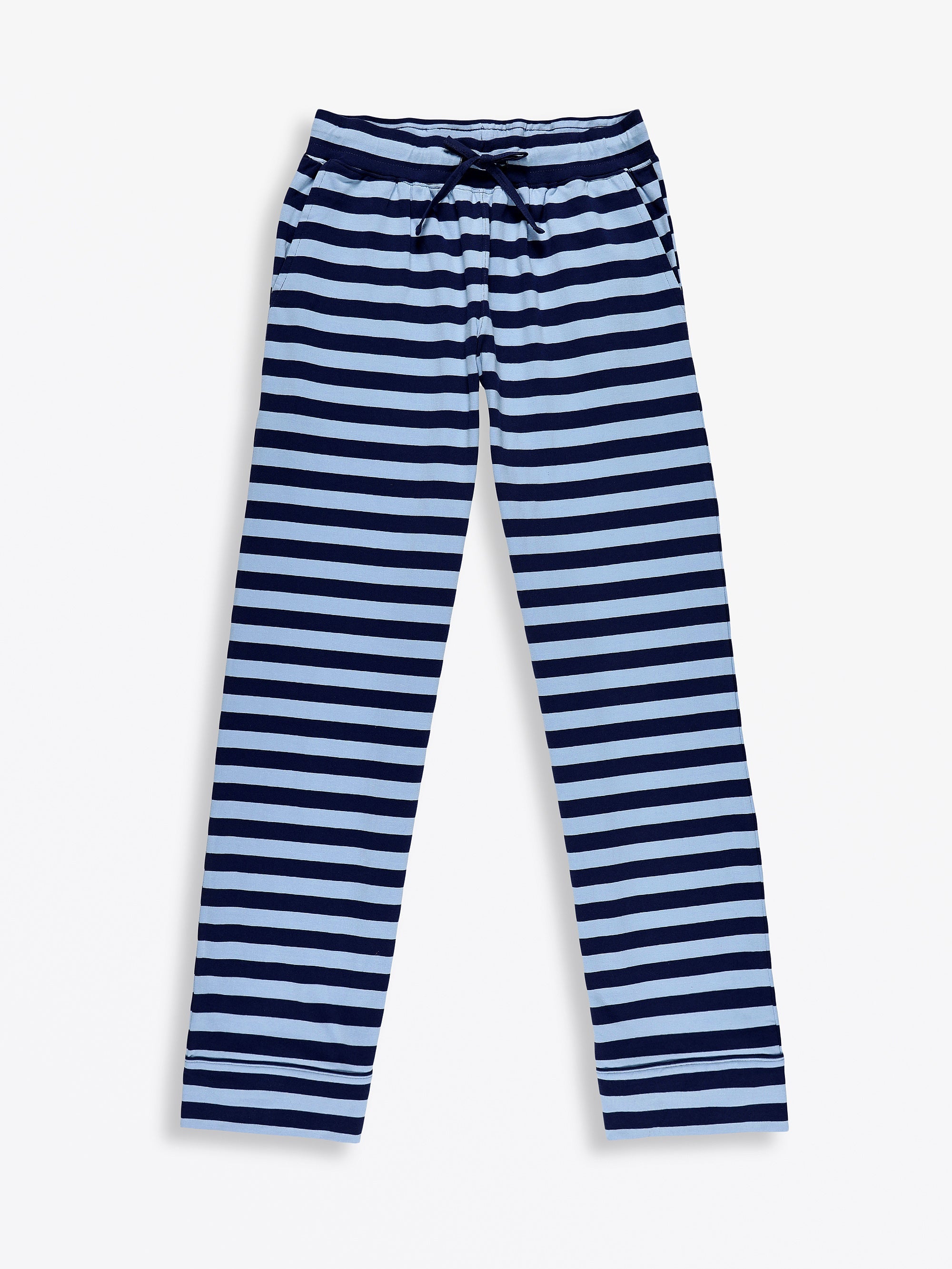 No Greater Love Blue Womens Pj Notch Collar Set Cotton