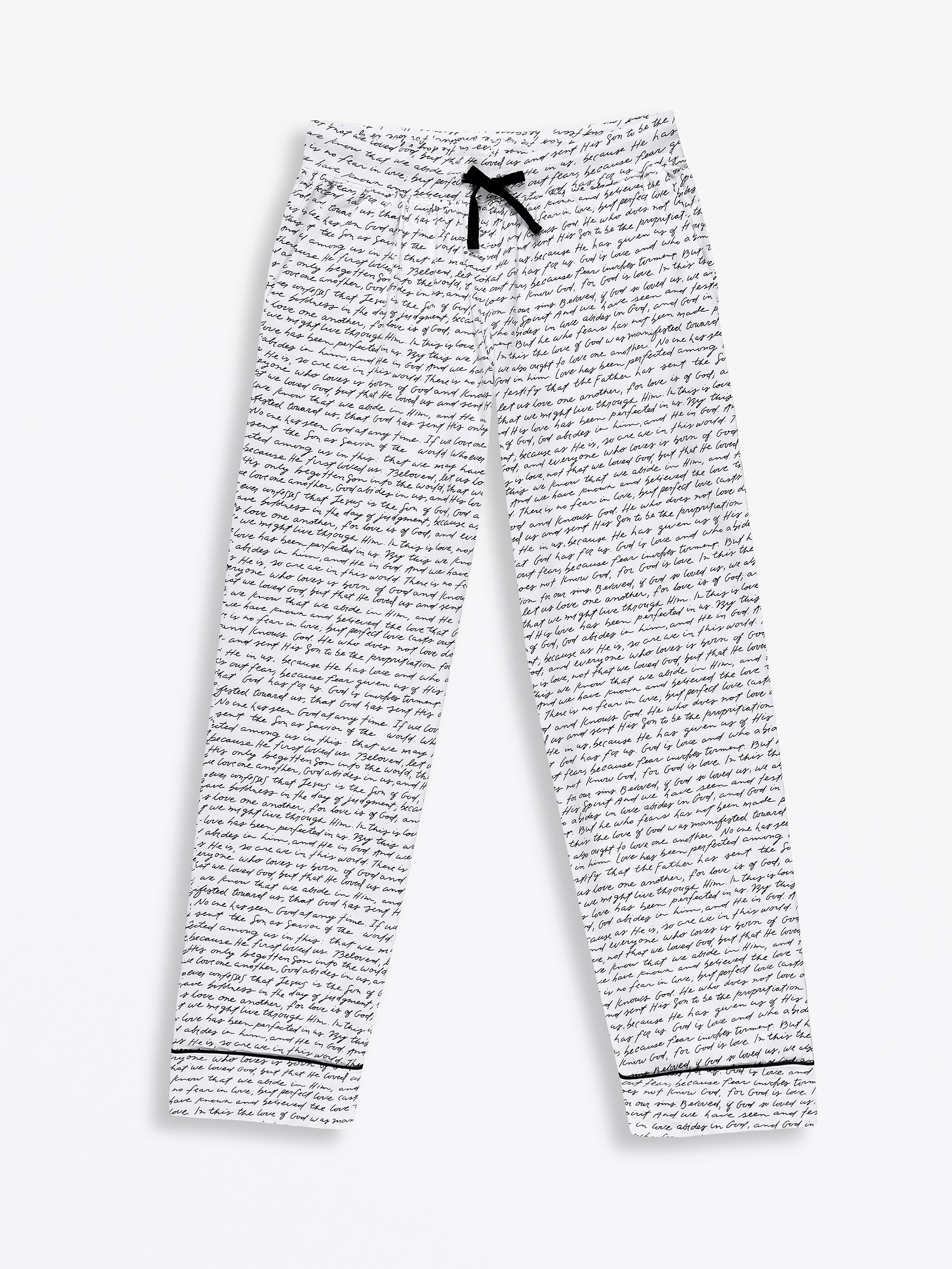 Love One Another Womens Pj Notch Collar Set Cotton