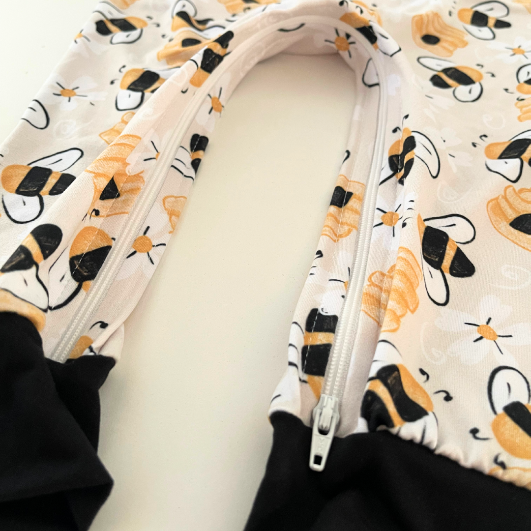 Busy Bee Zip Romper
