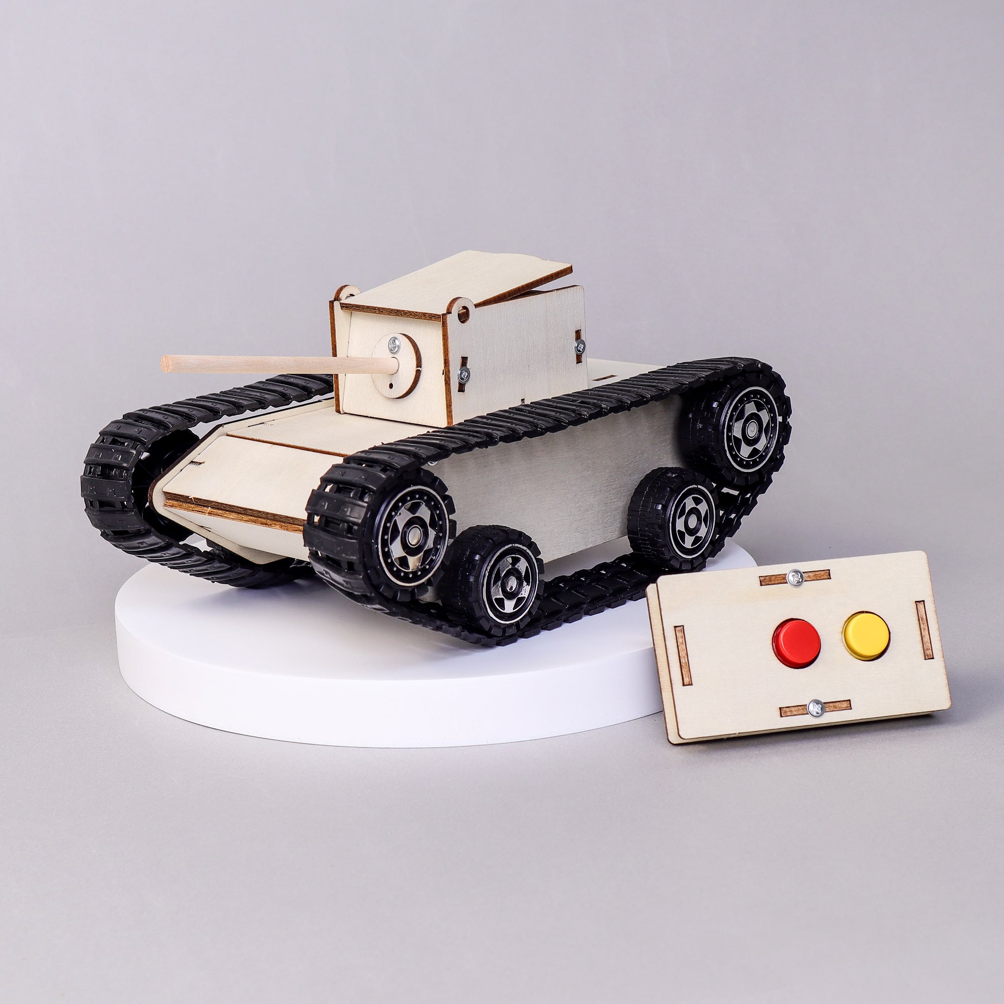 Remote-controlled Tank Diy Kit, Educational Stem Toy