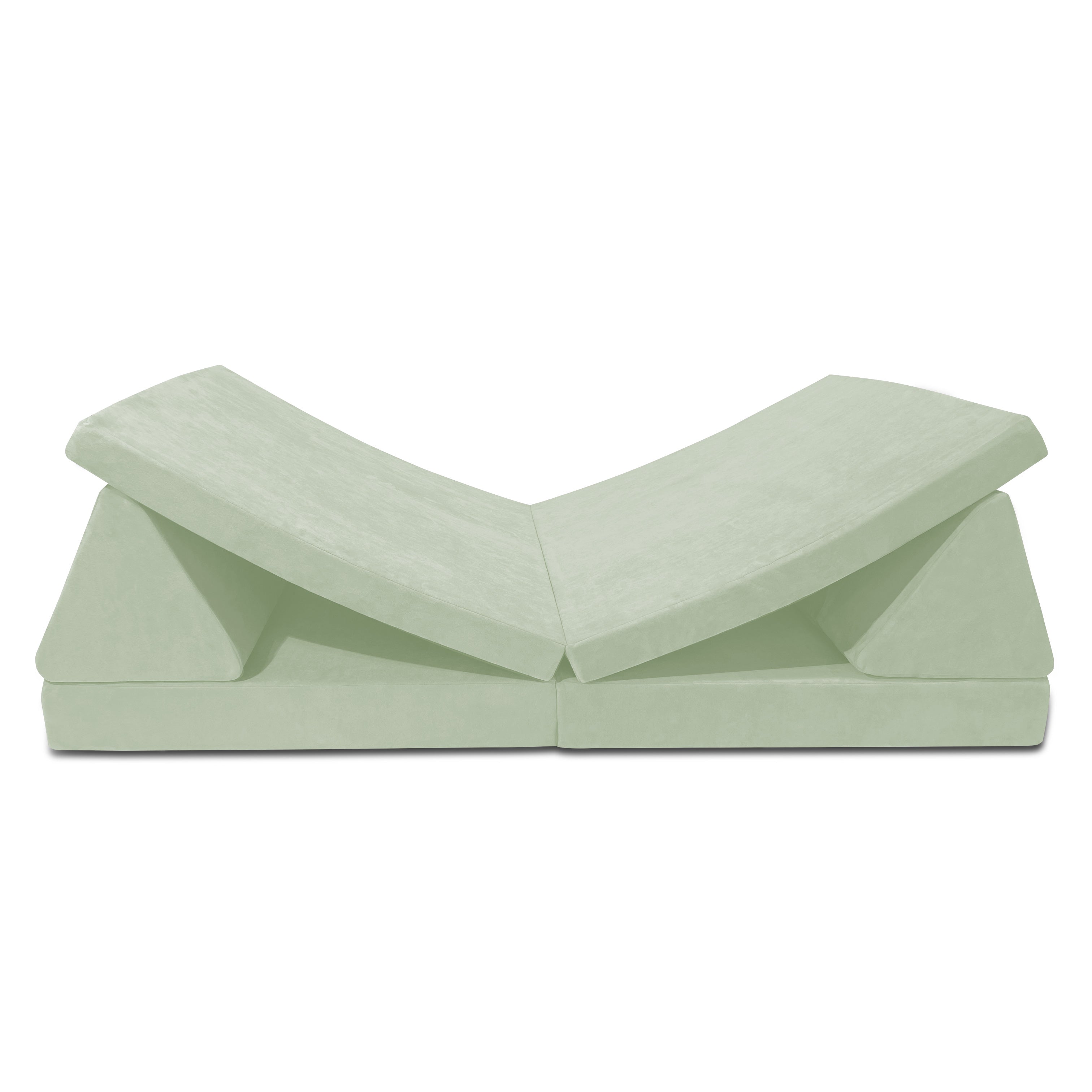 6 Piece Soft Furniture Playset Modular Microsuede Foam Play Couch For Creative Kids