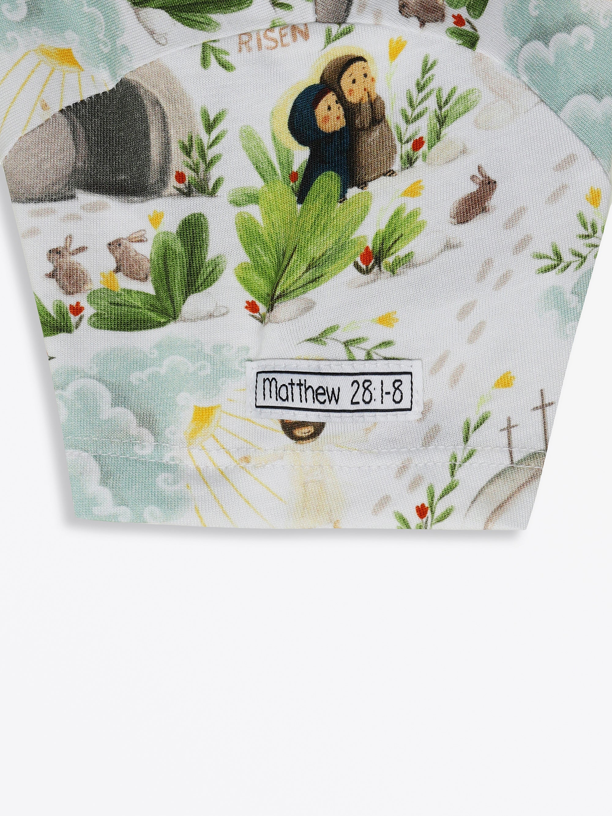 He Is Risen Short Sleeve Twirl Dress Cotton