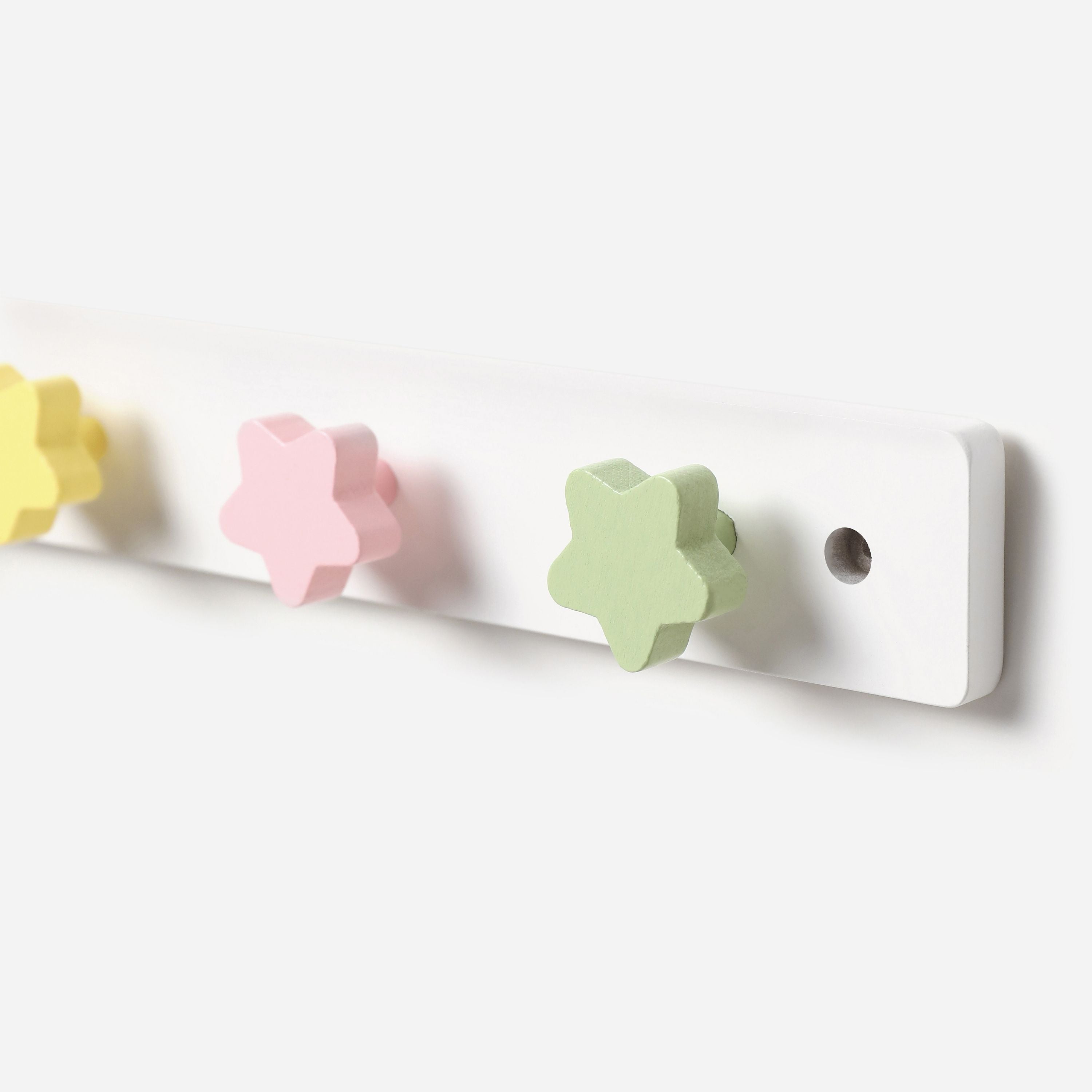 Wonderbee™ Stars Wooden Hanger White