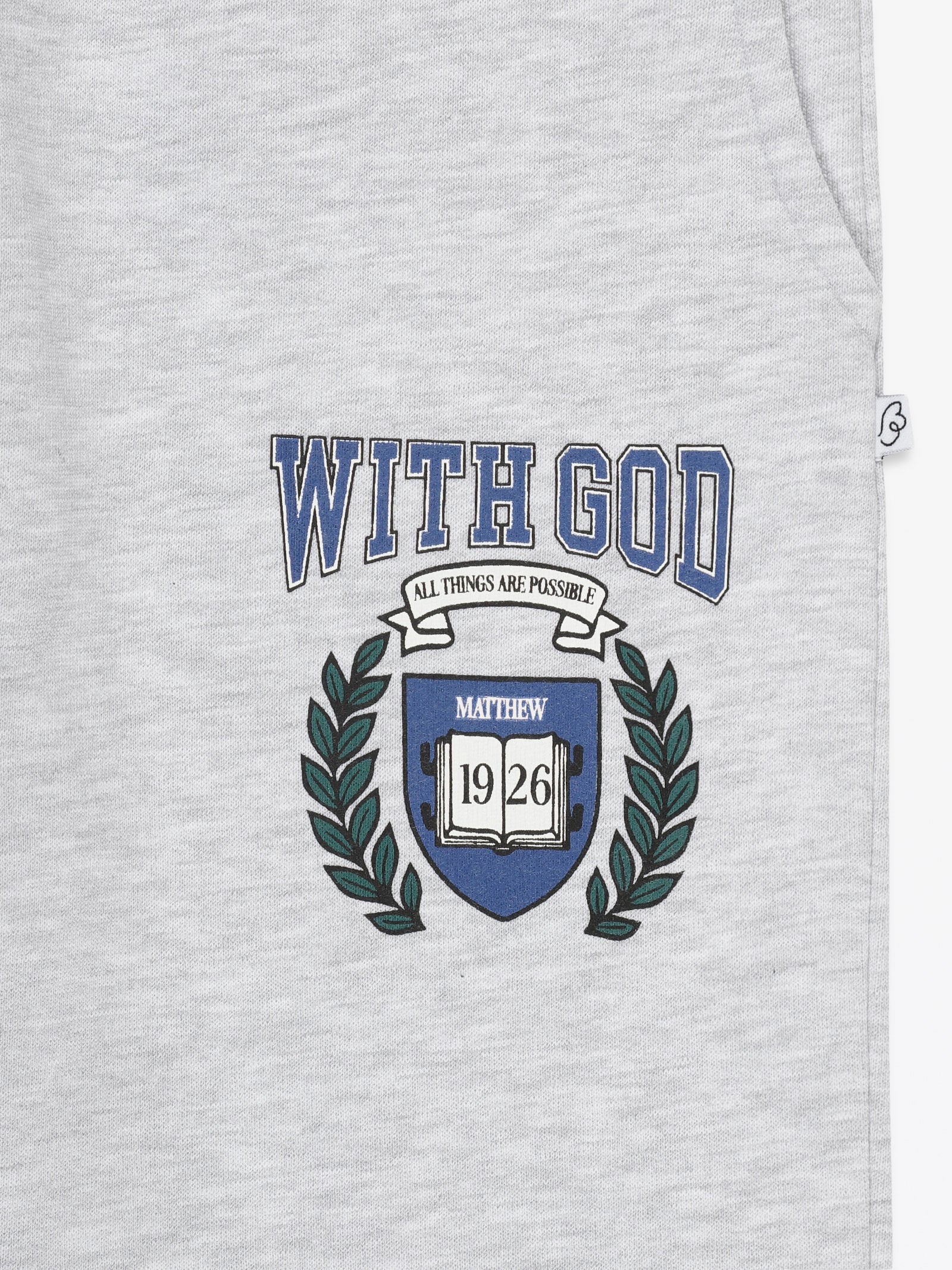 With God Cotton Fleece Jogger