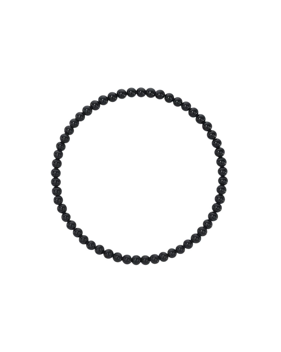 3mm Black Onyx Bead Bracelet