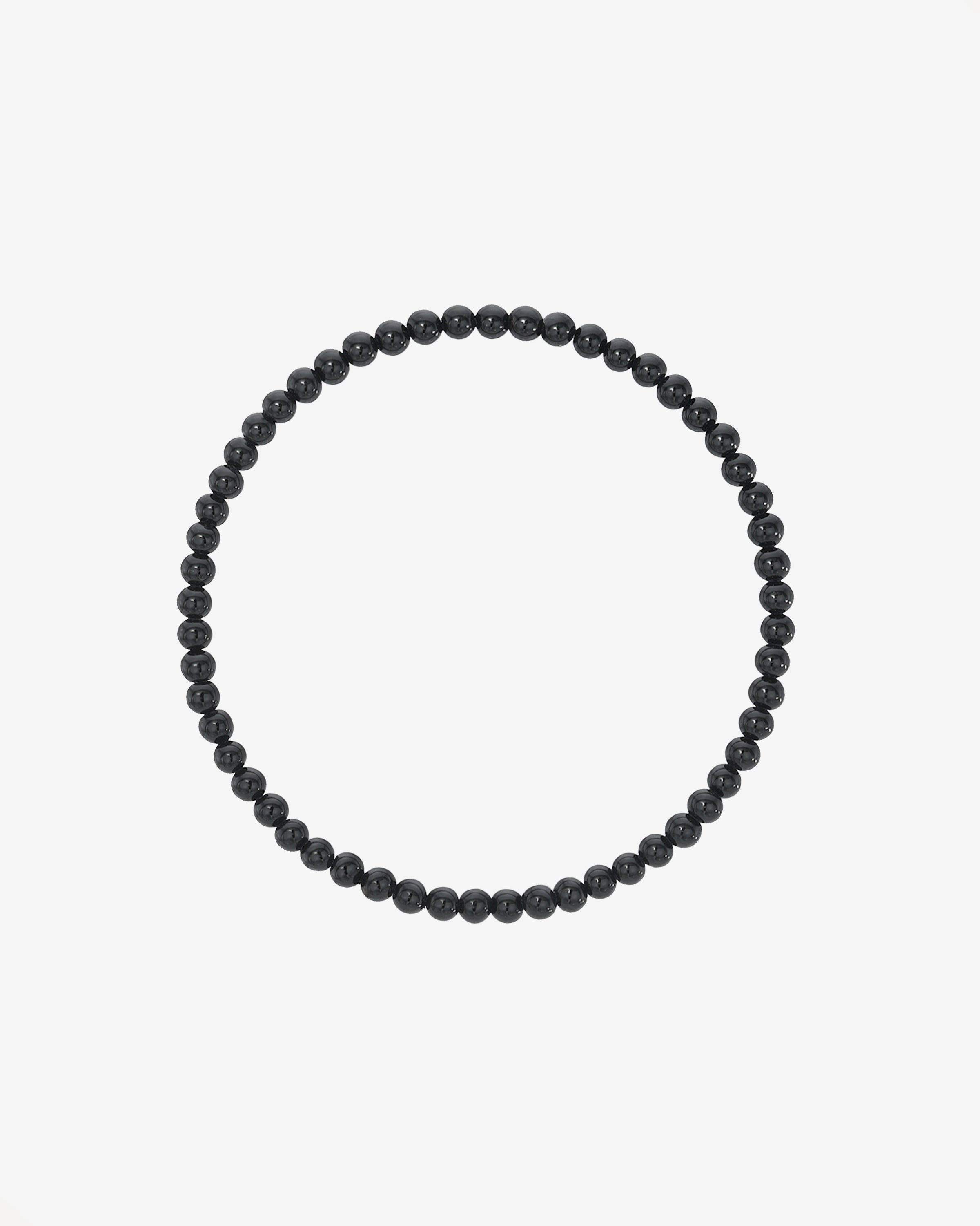 3mm Black Onyx Bead Bracelet