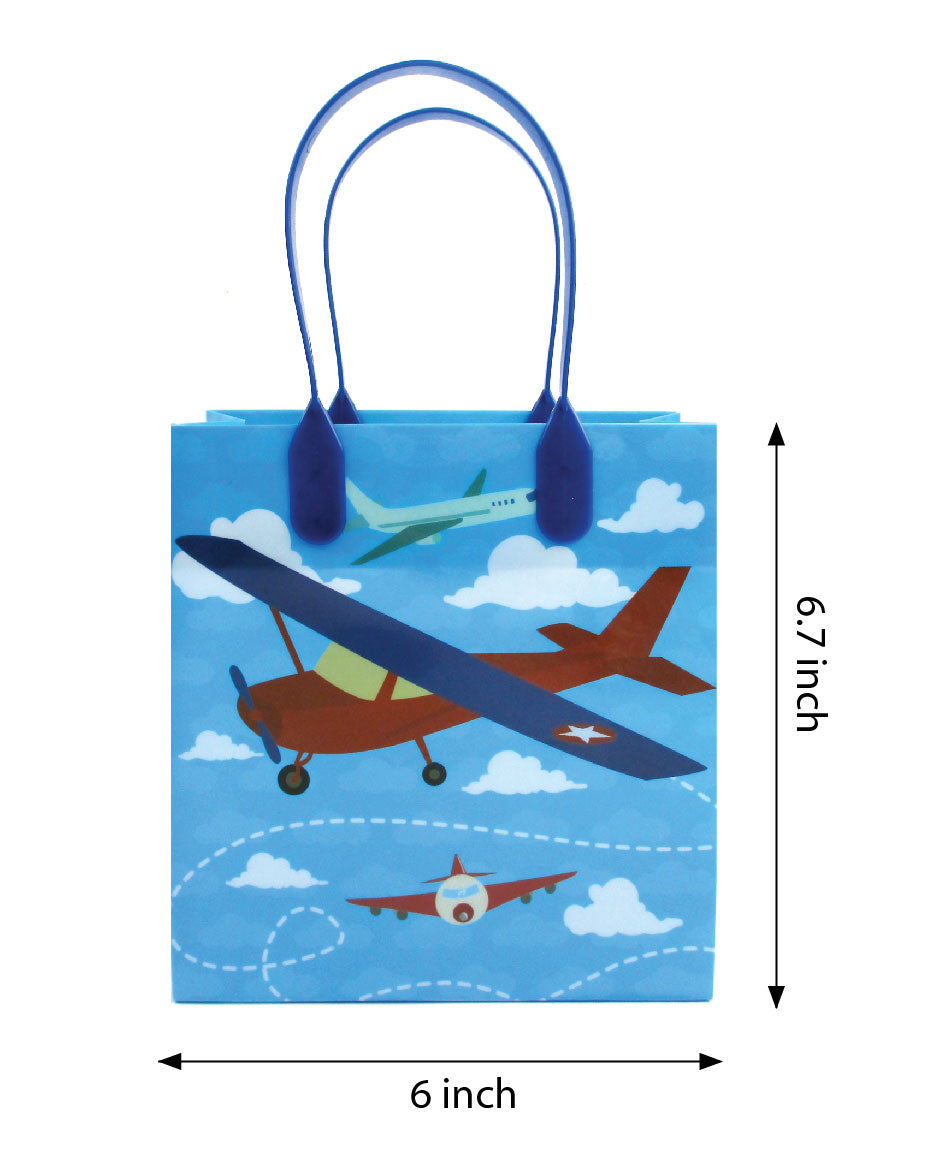 Airplane Party Favor Bags Treat Bags - Set Of 6 Or 12