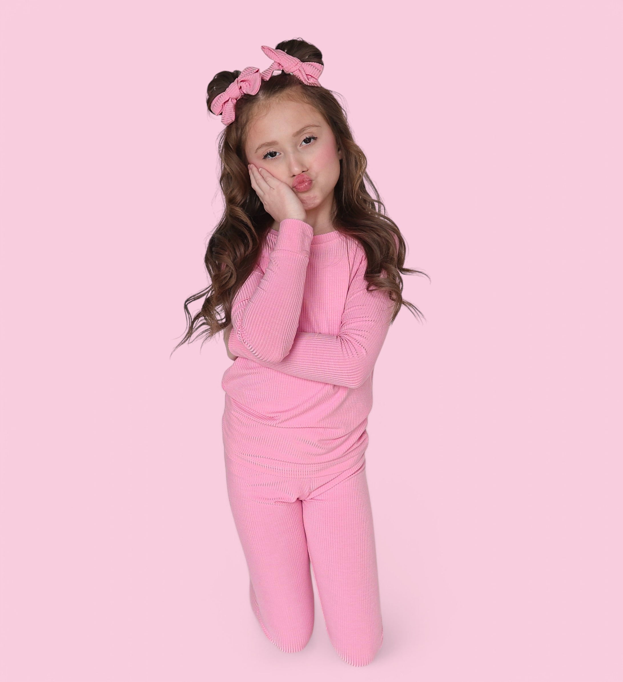 Bella Pink Rib Dream Set
