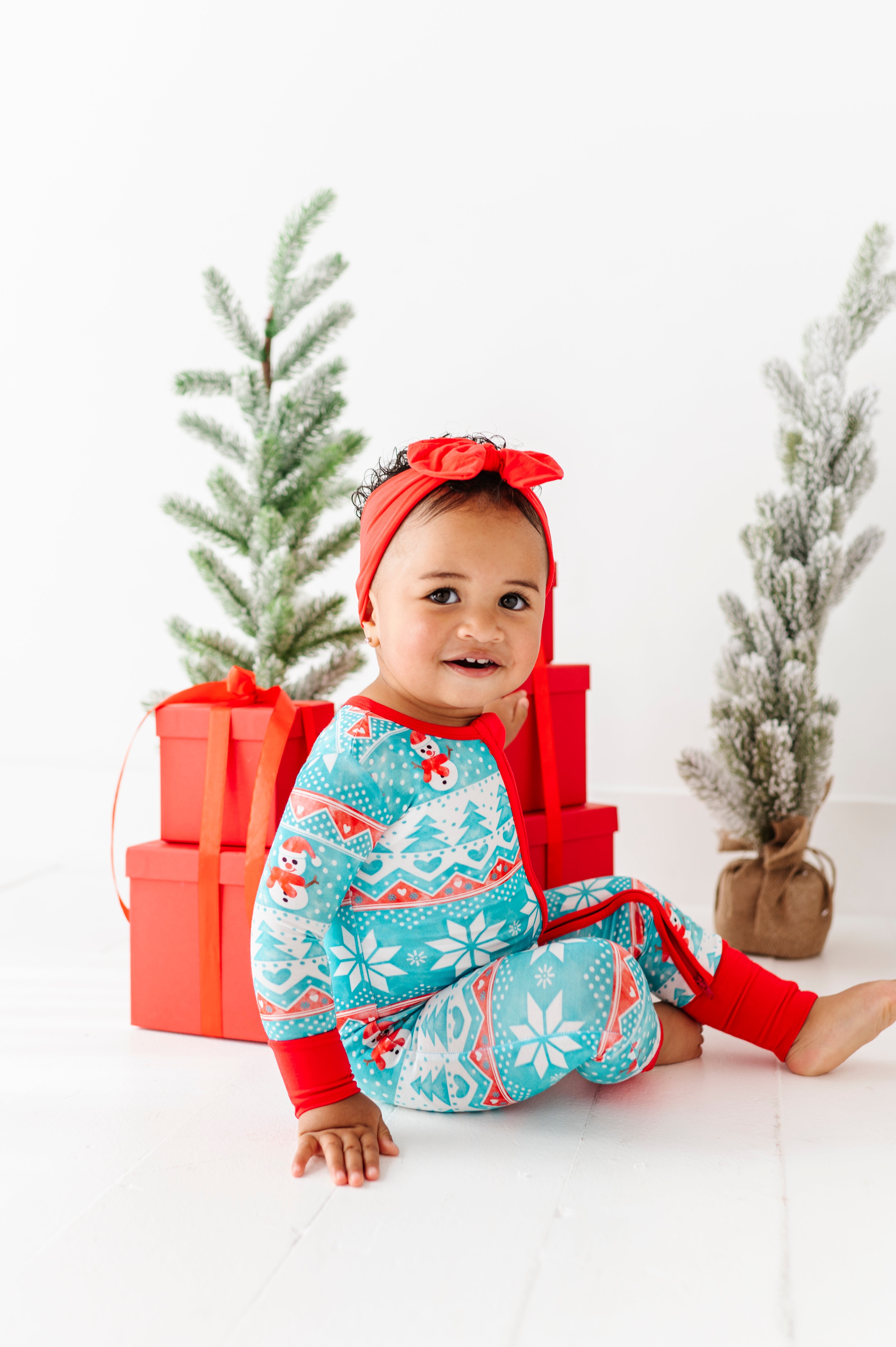 Frosty Fair Isle Convertible Romper