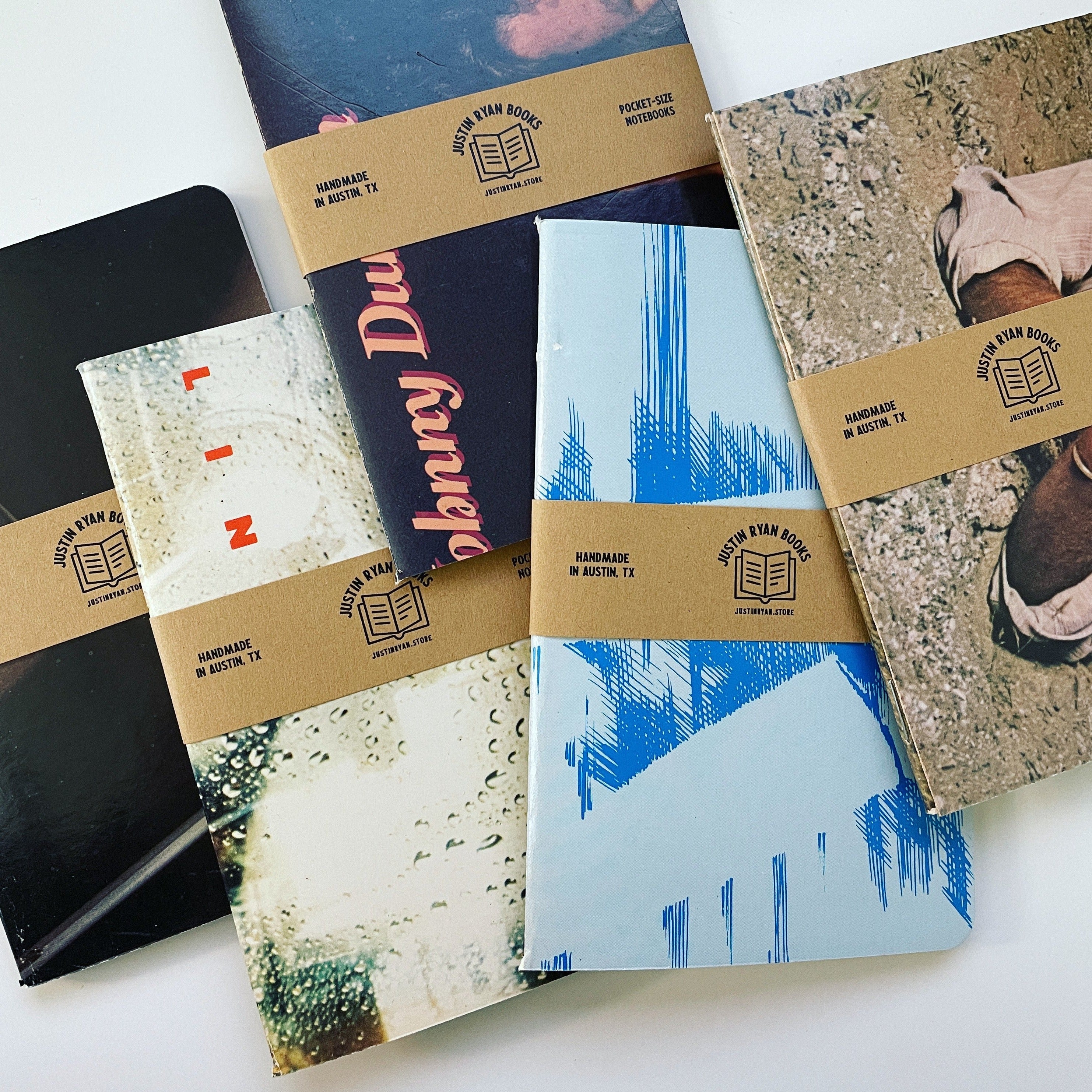Vintage Vinyl Notebook - 32 Page Memo Book