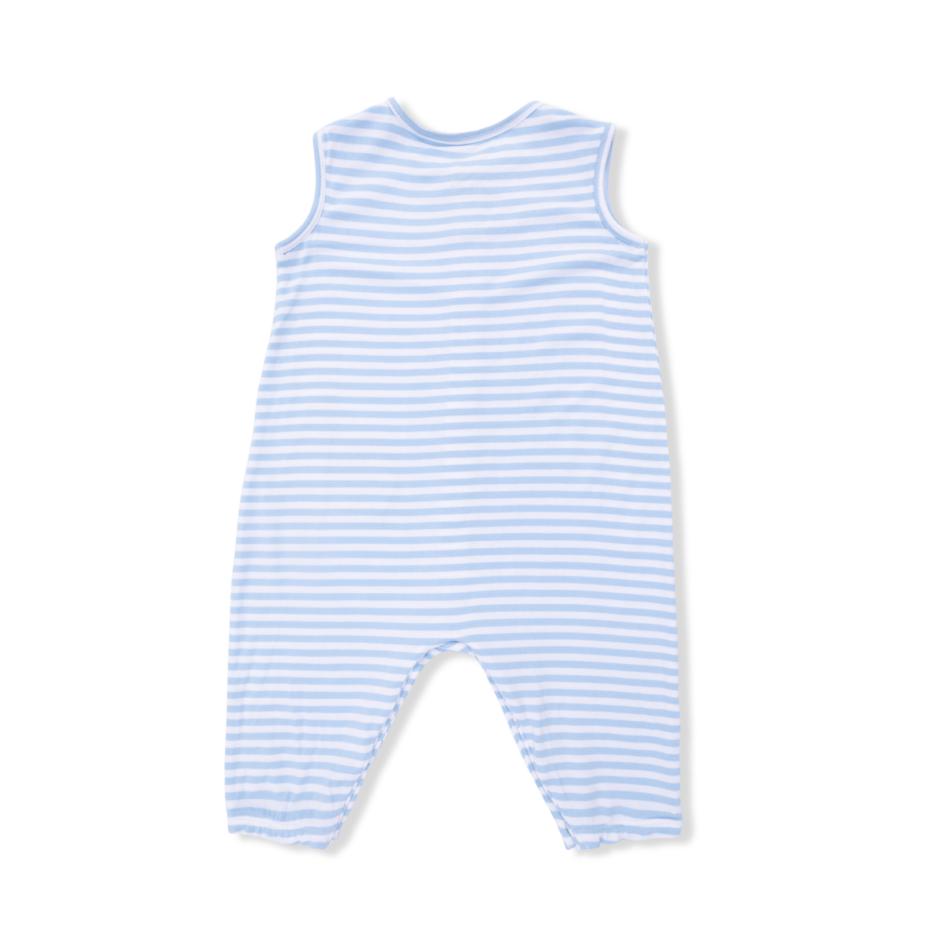 Bubbly Sailboat Stripe - Sleeveless Romper