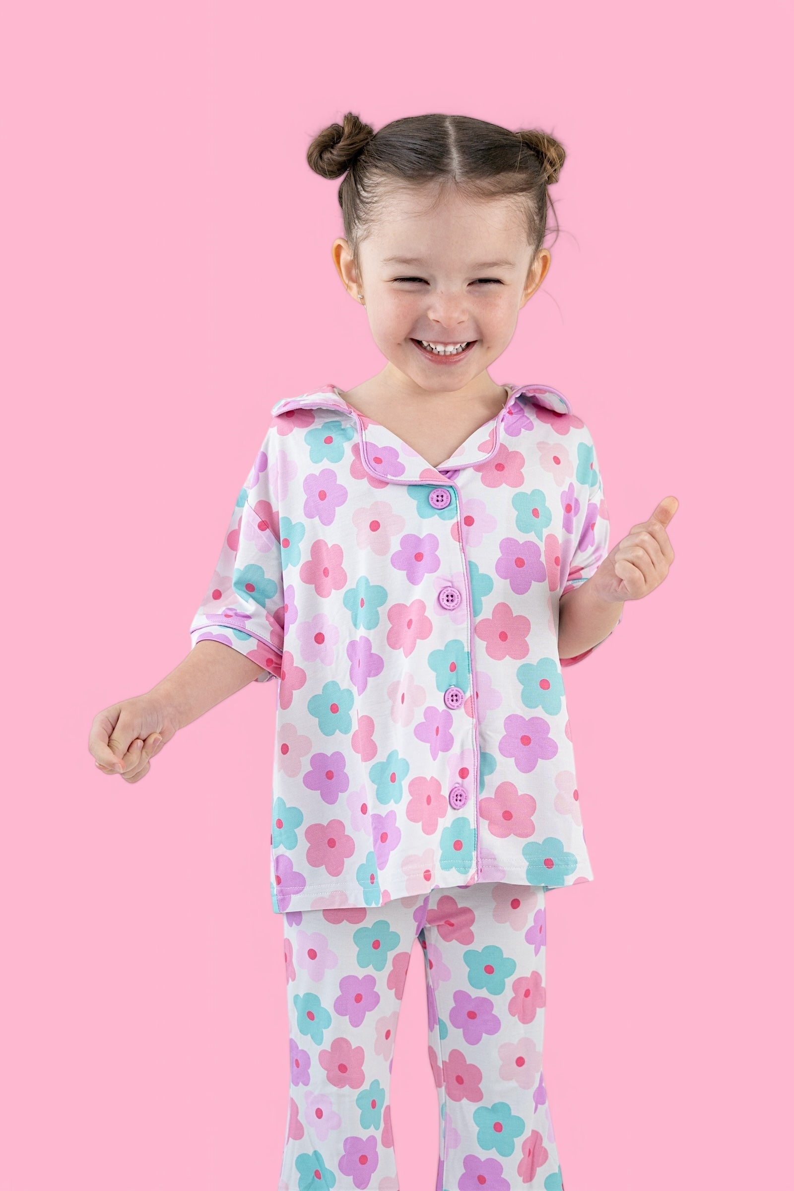 Violet Fields Dream Girl's Flare Set