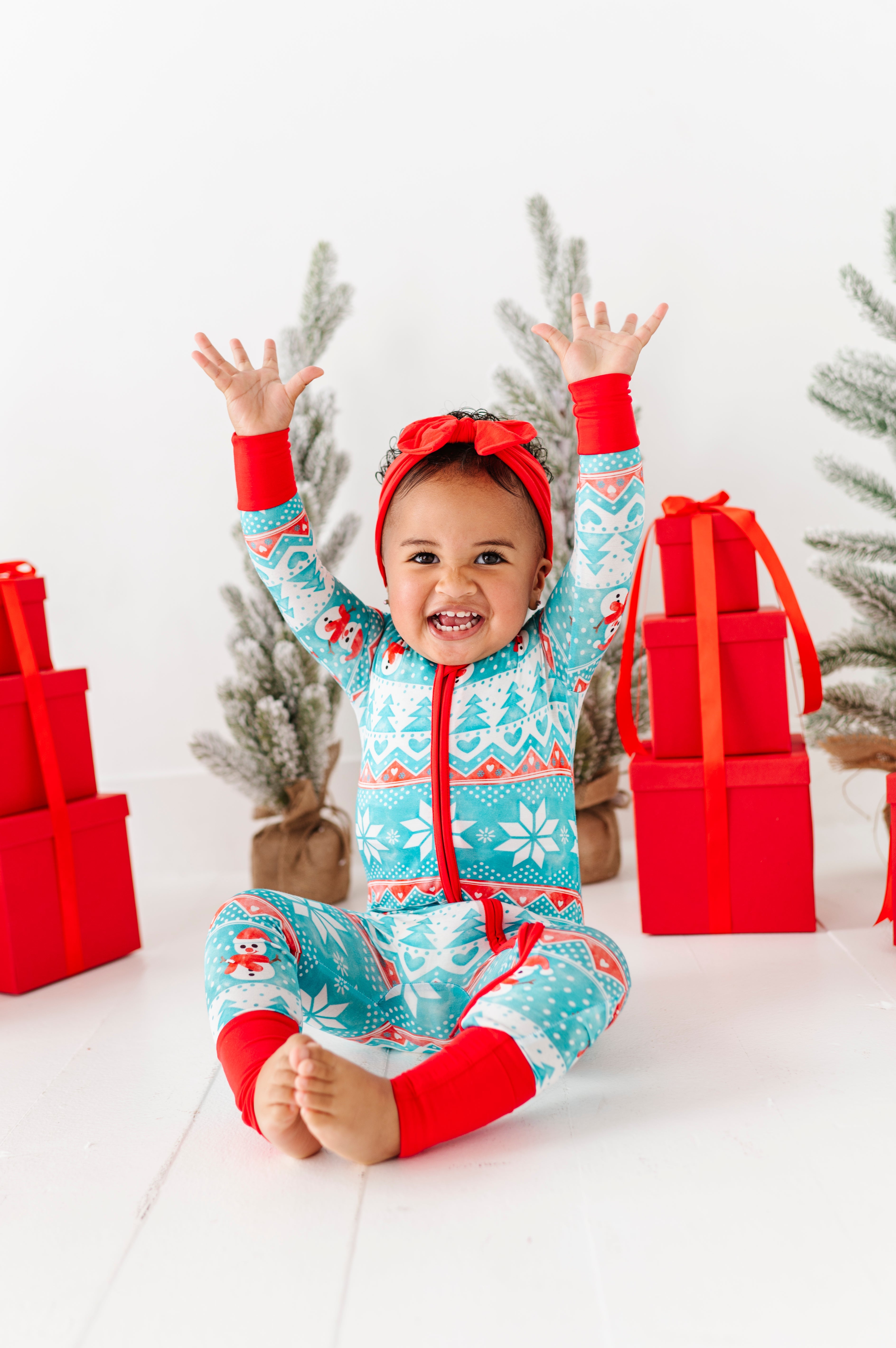 Frosty Fair Isle Convertible Romper