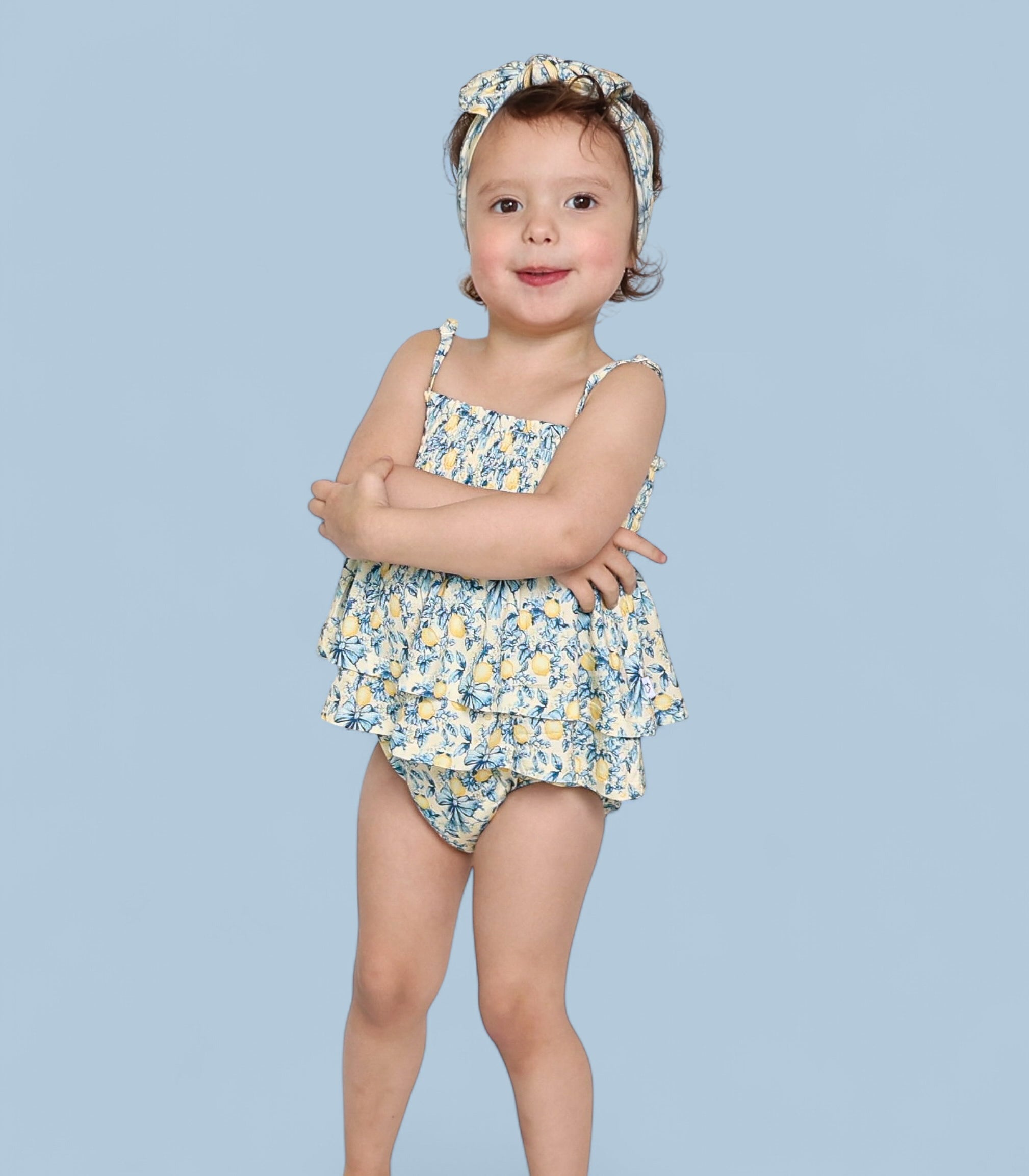 Vintage Citrus Toile Dream Bow