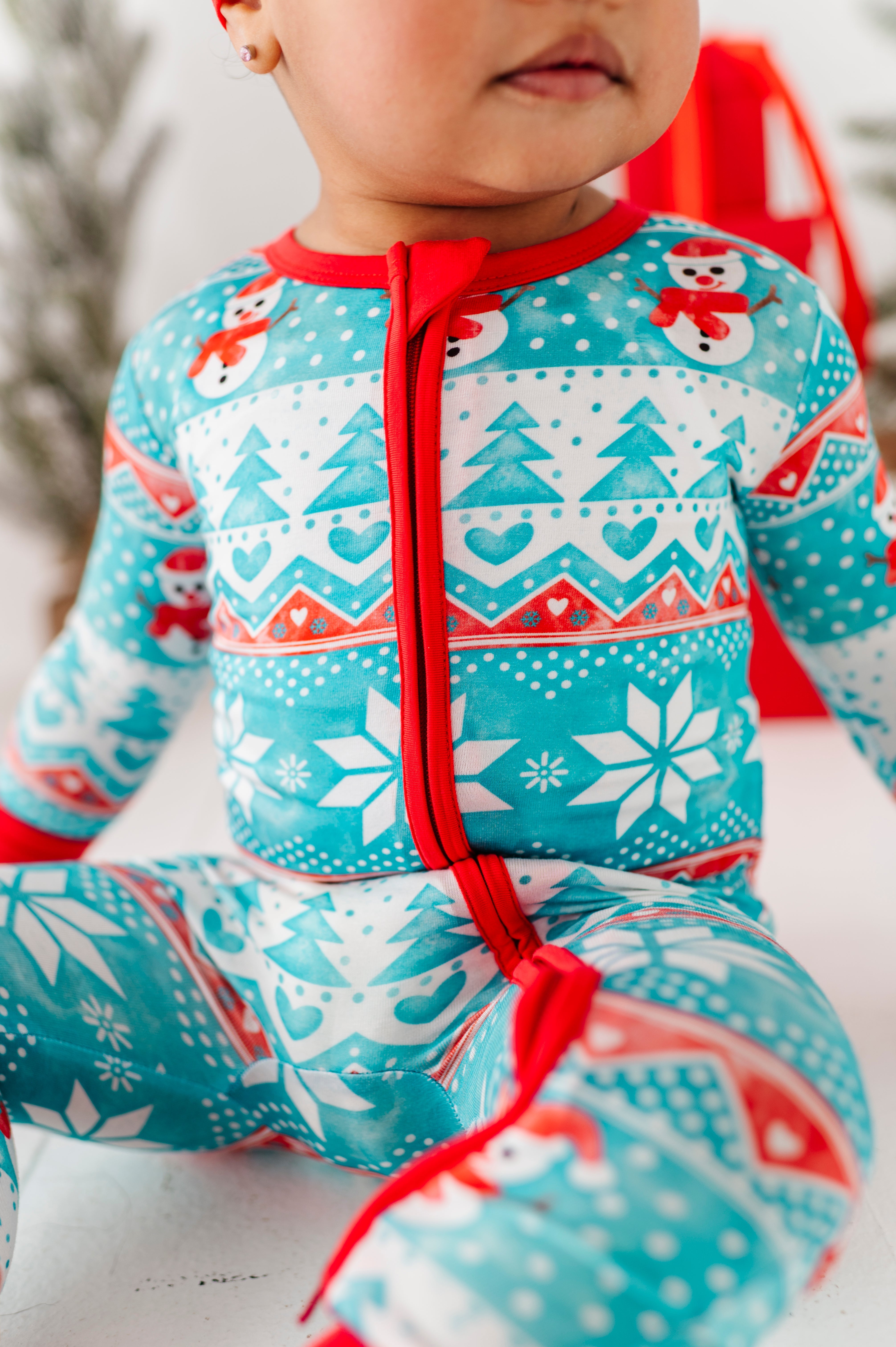 Frosty Fair Isle Convertible Romper