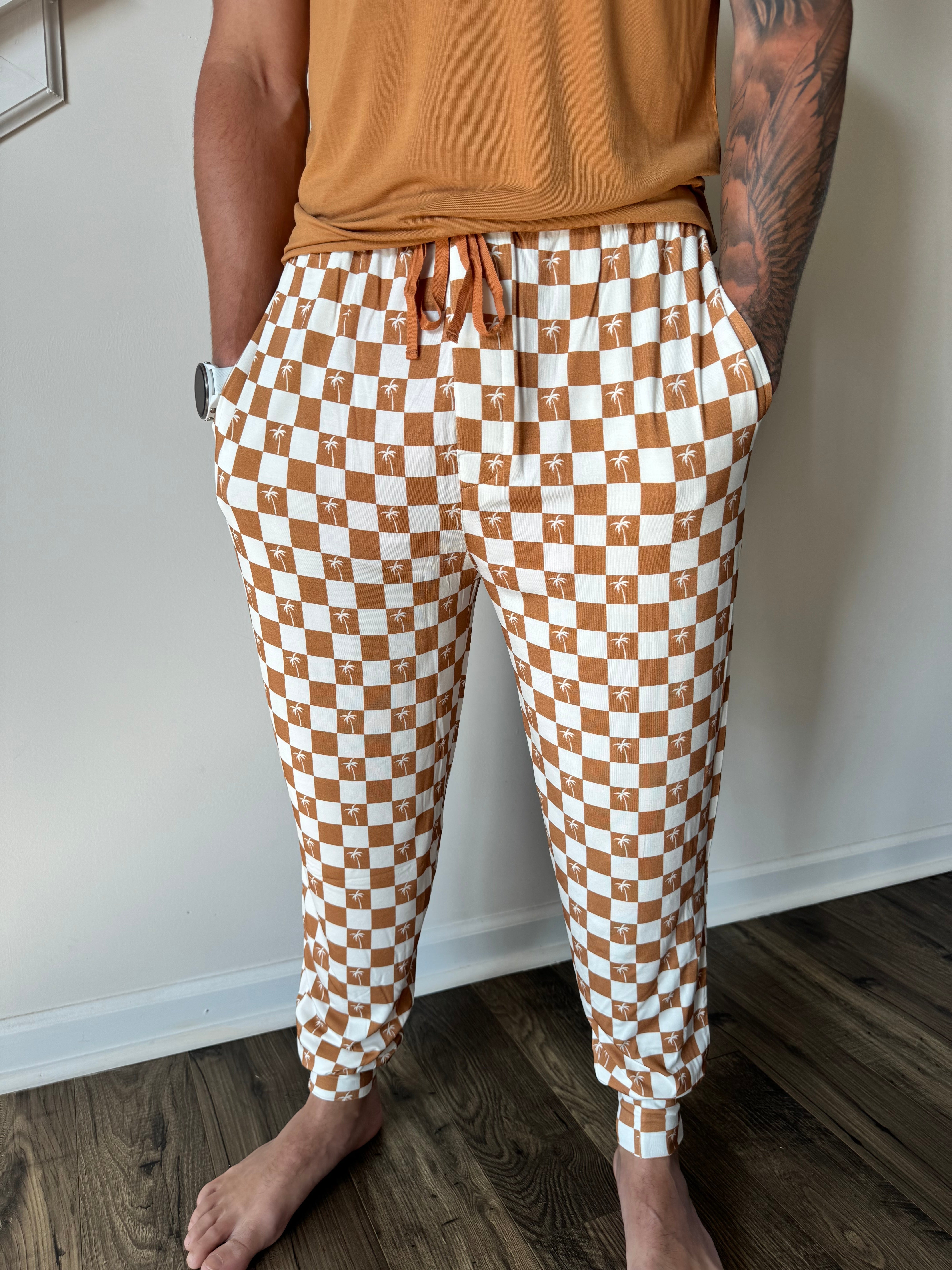Exclusive Sandy Beach Checkers Men's Dream Jogger Pant