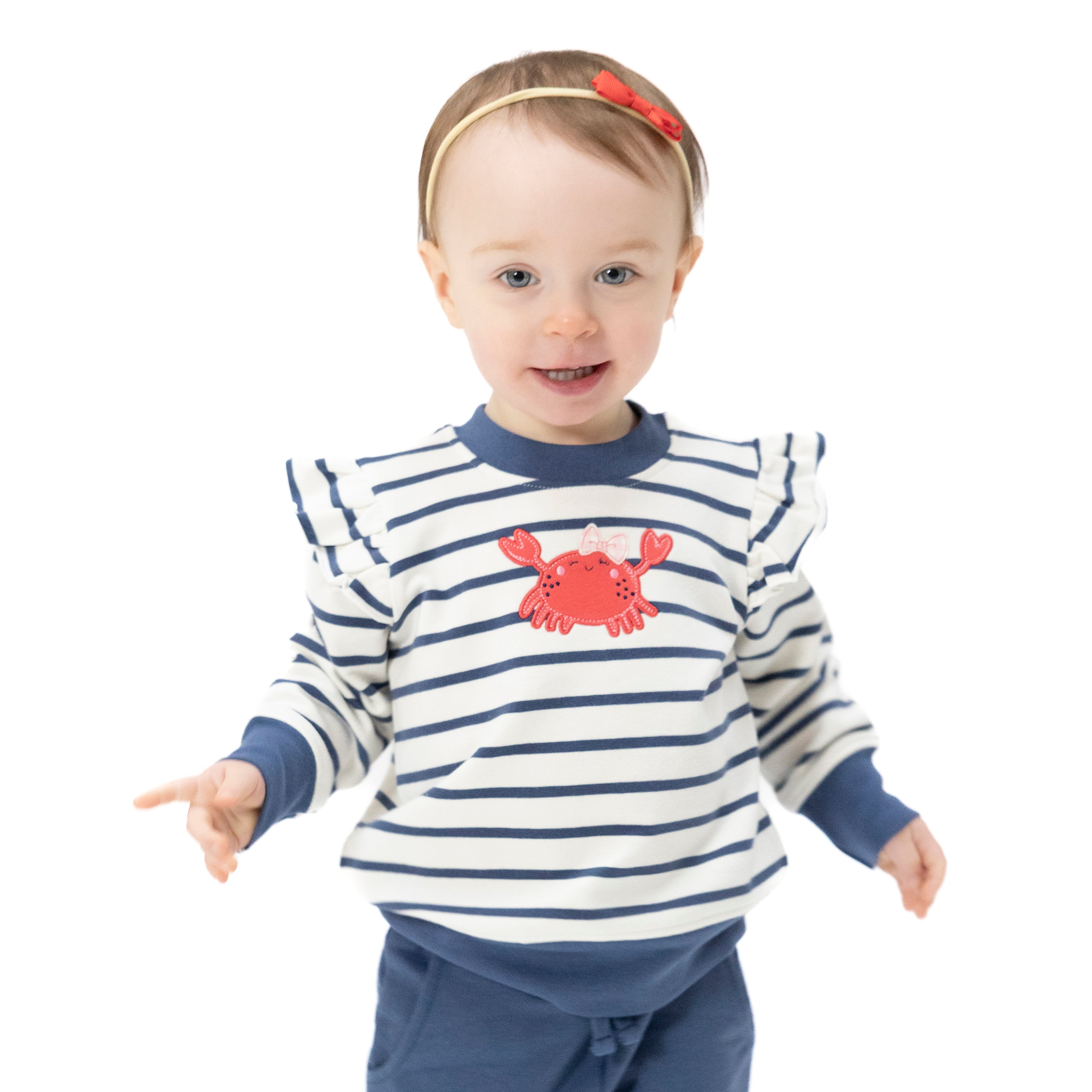 Sailor Sea Creatures Appliques - Ruffle Sweatshirt