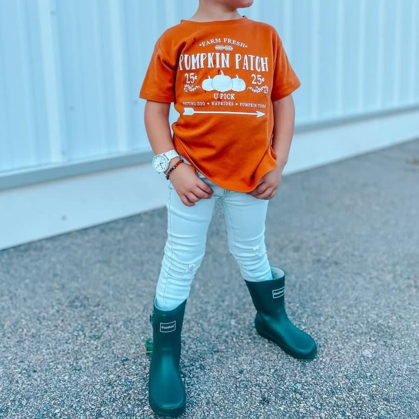 Toddler Rain Boots in Black - Arrow