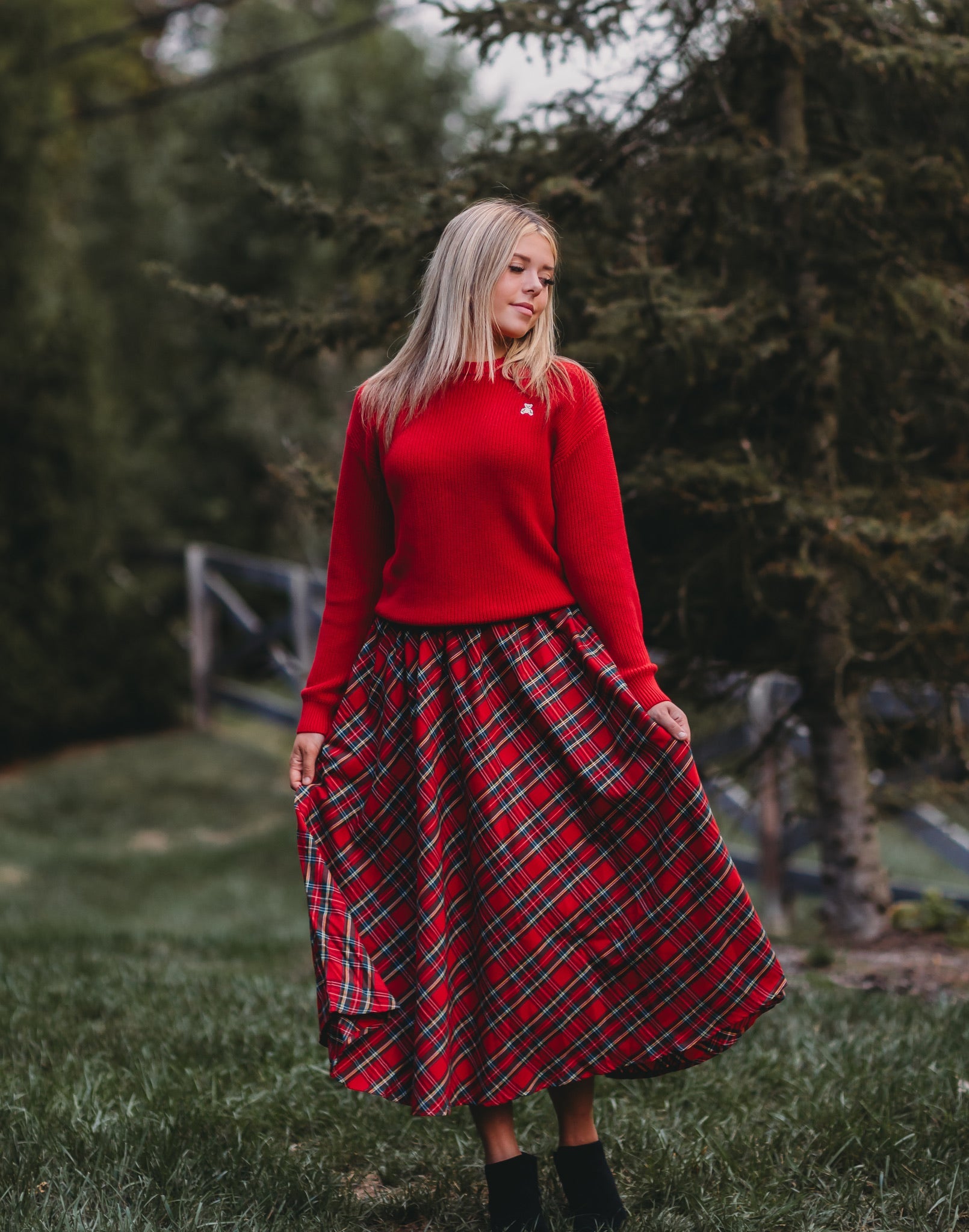 Christmas Tartan Women's Skirt