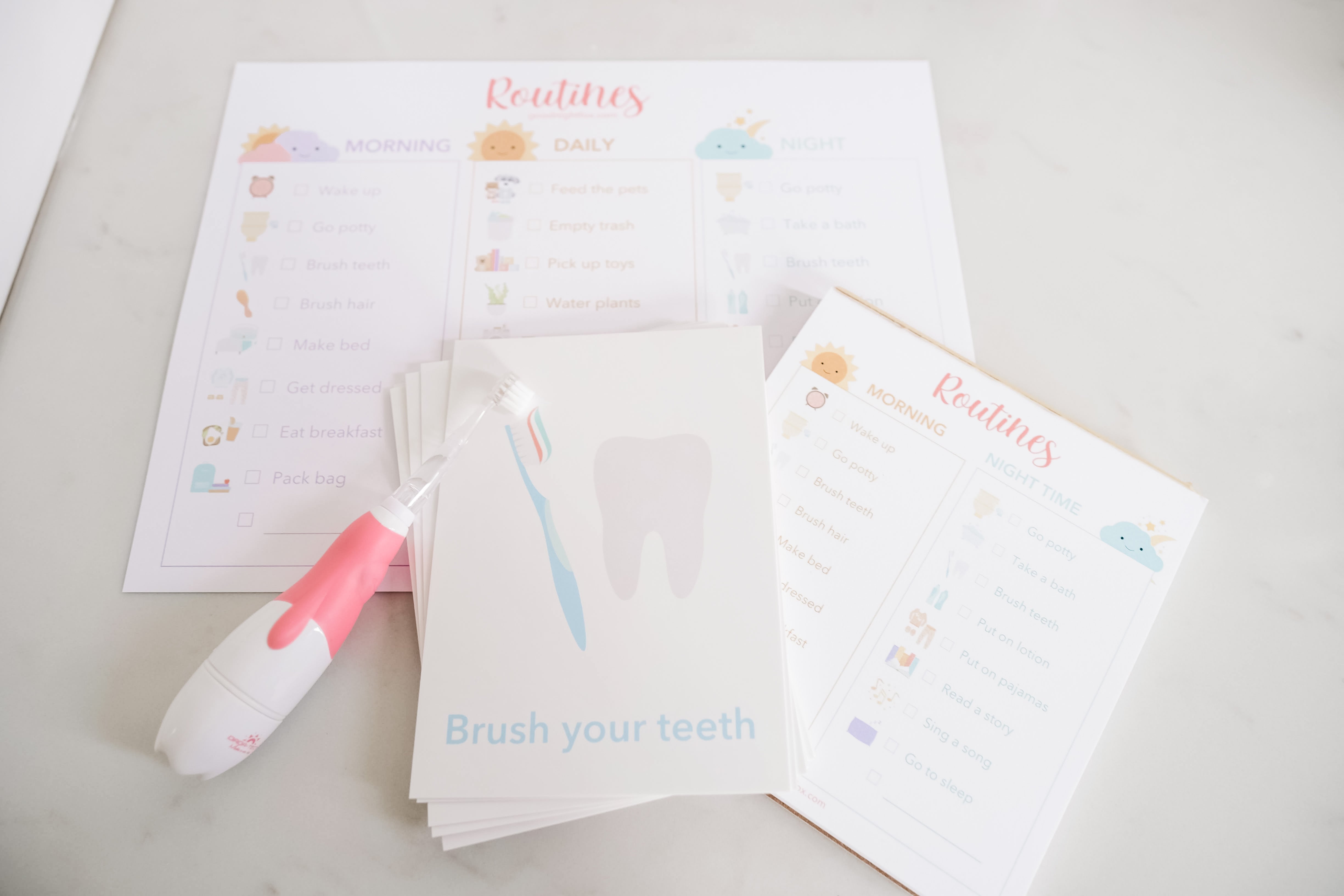 Morning Routine Flashcards