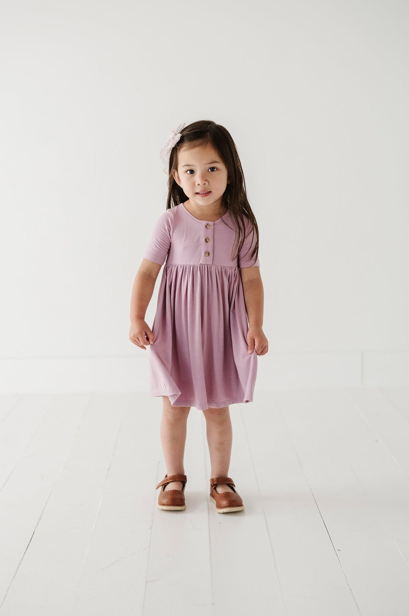 Short Sleeve Henley Dress