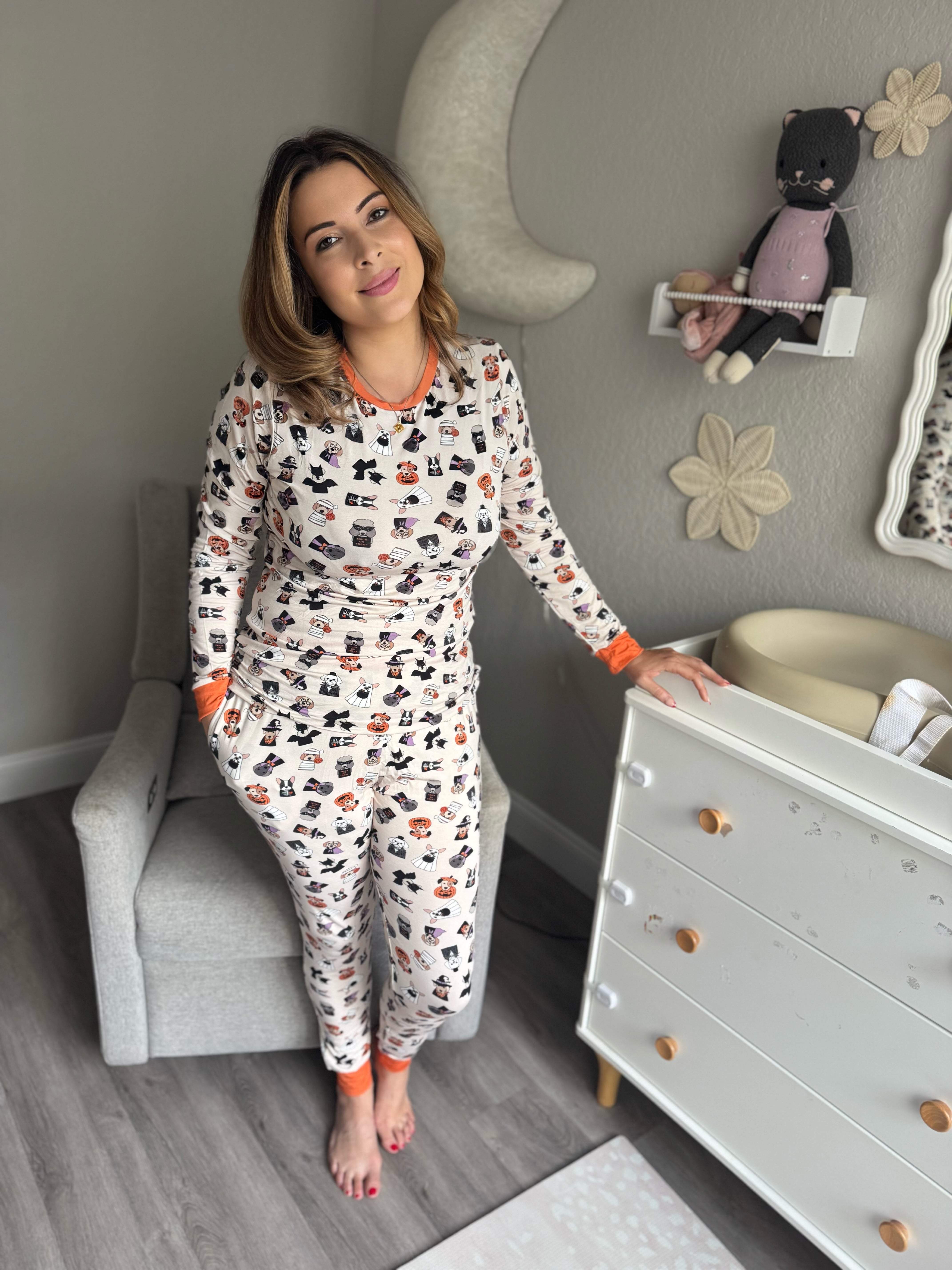 Bark & Treat (women's Long Sleeve Pj)