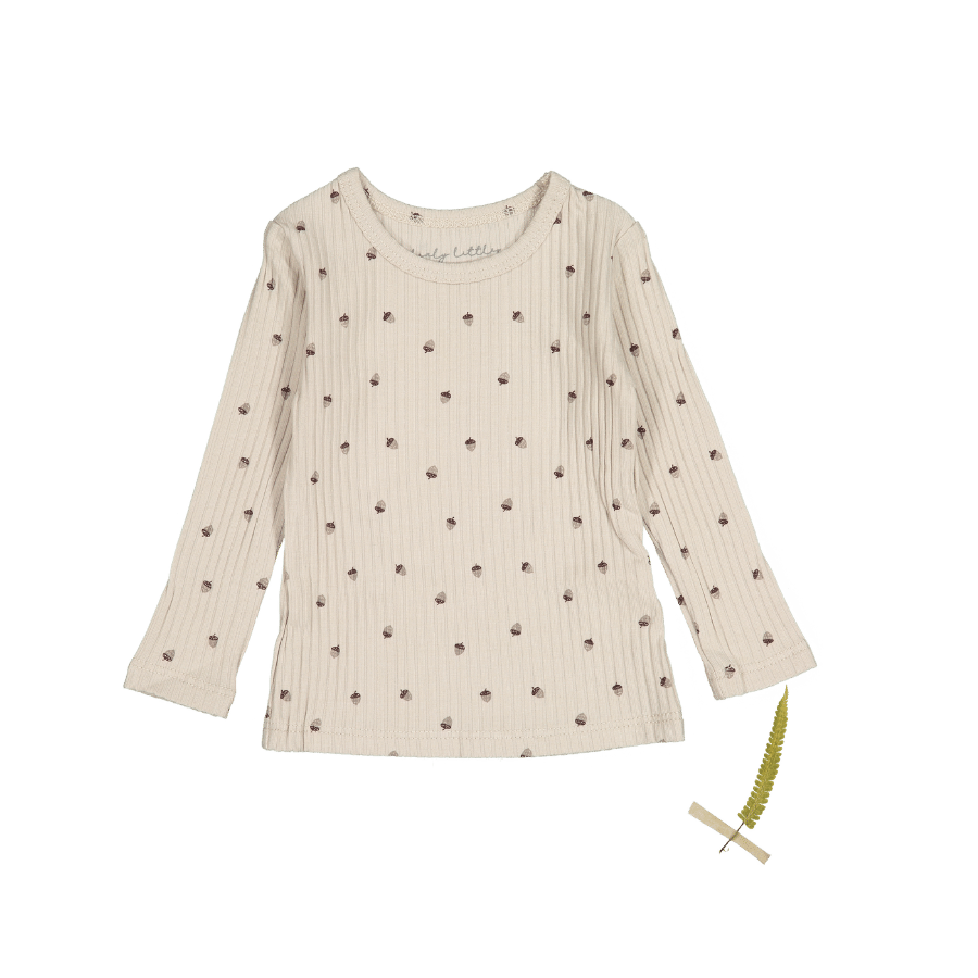 The Printed Long Sleeve Tee - Acorn