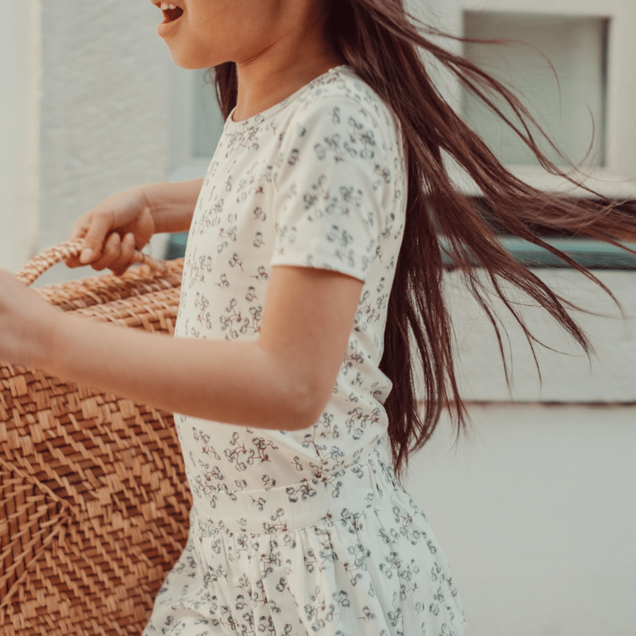 The Woven Skirt - Mintberry