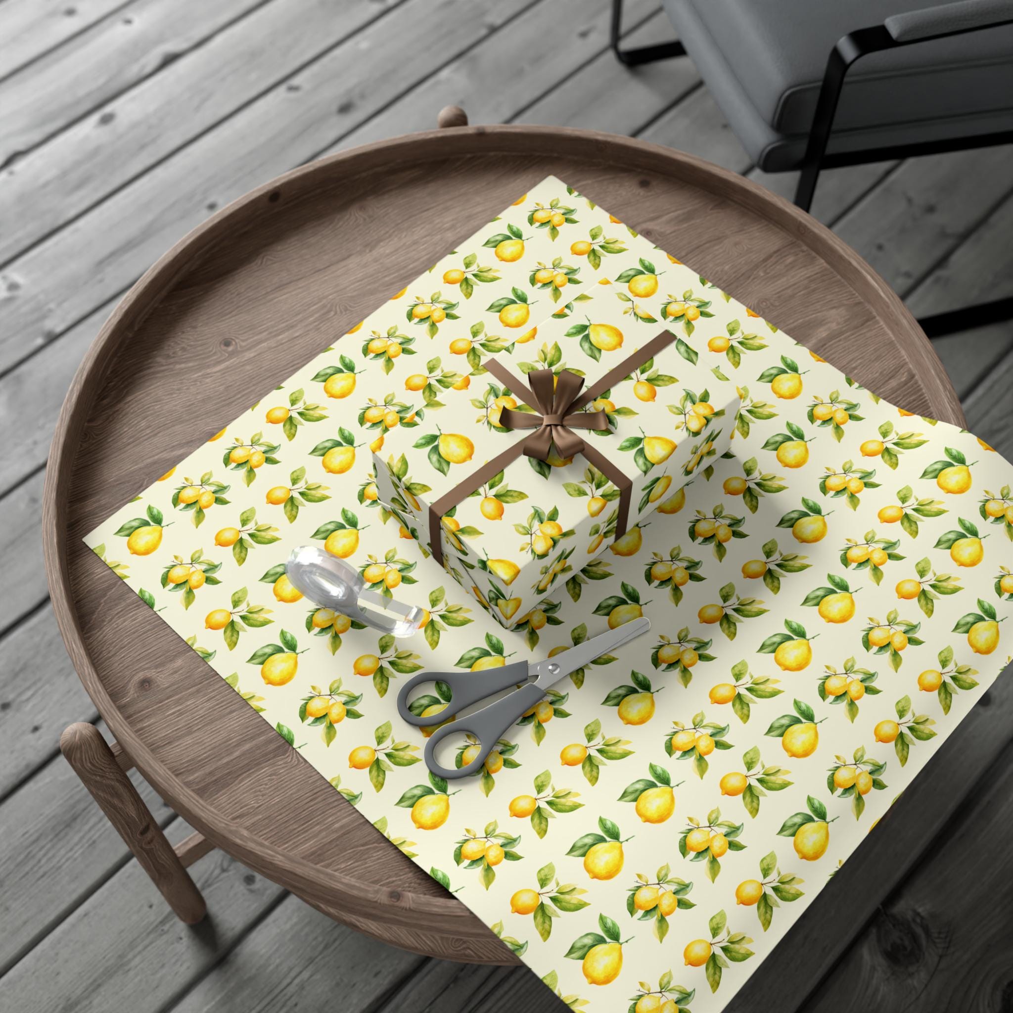 Lemon Pattern Wrapping Paper