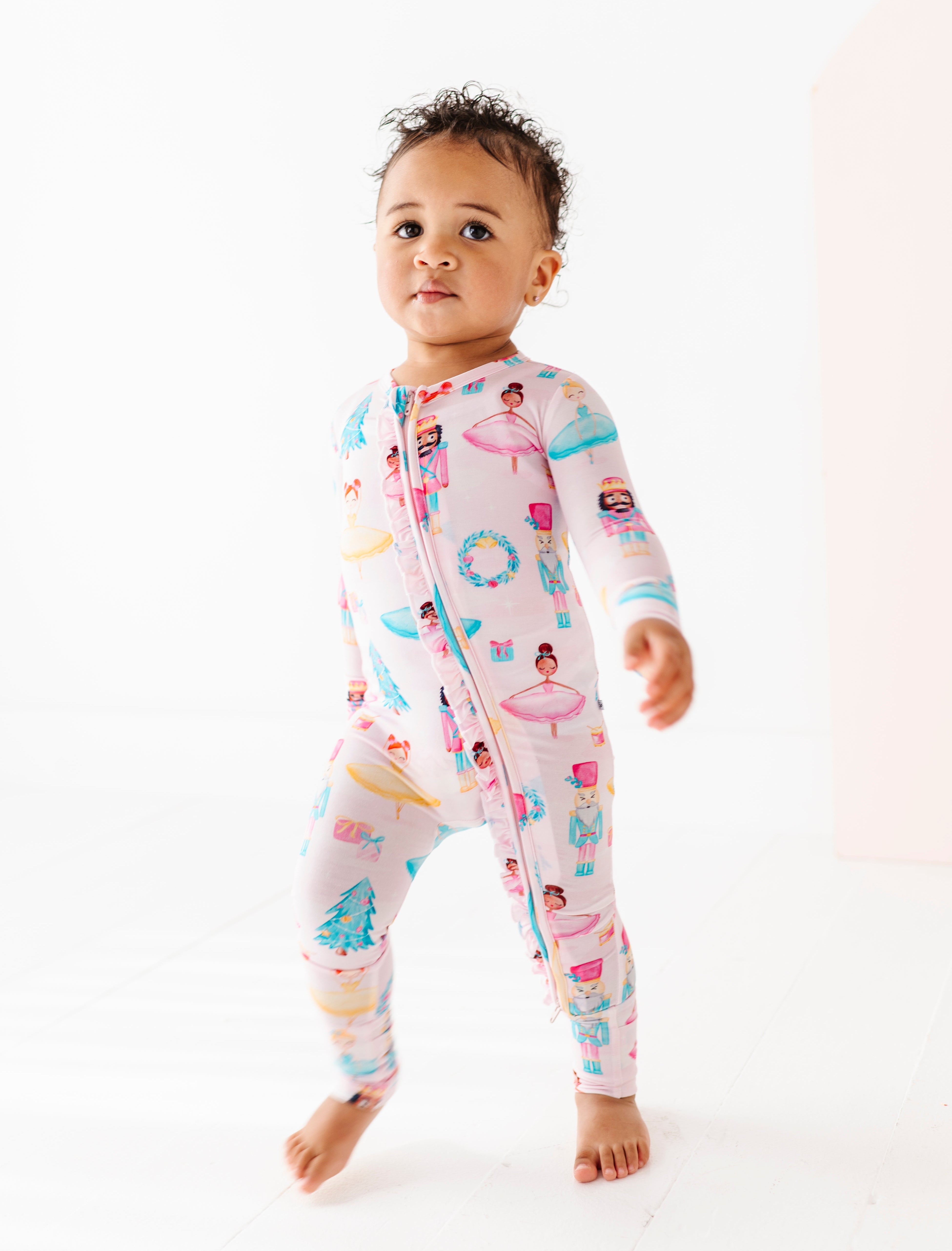 Sugarplum Ruffle Convertible Romper