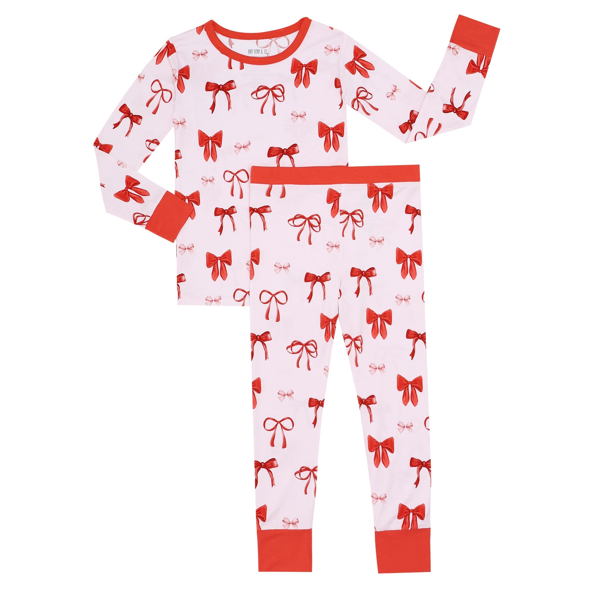 Crimson Bows Two Piece Set