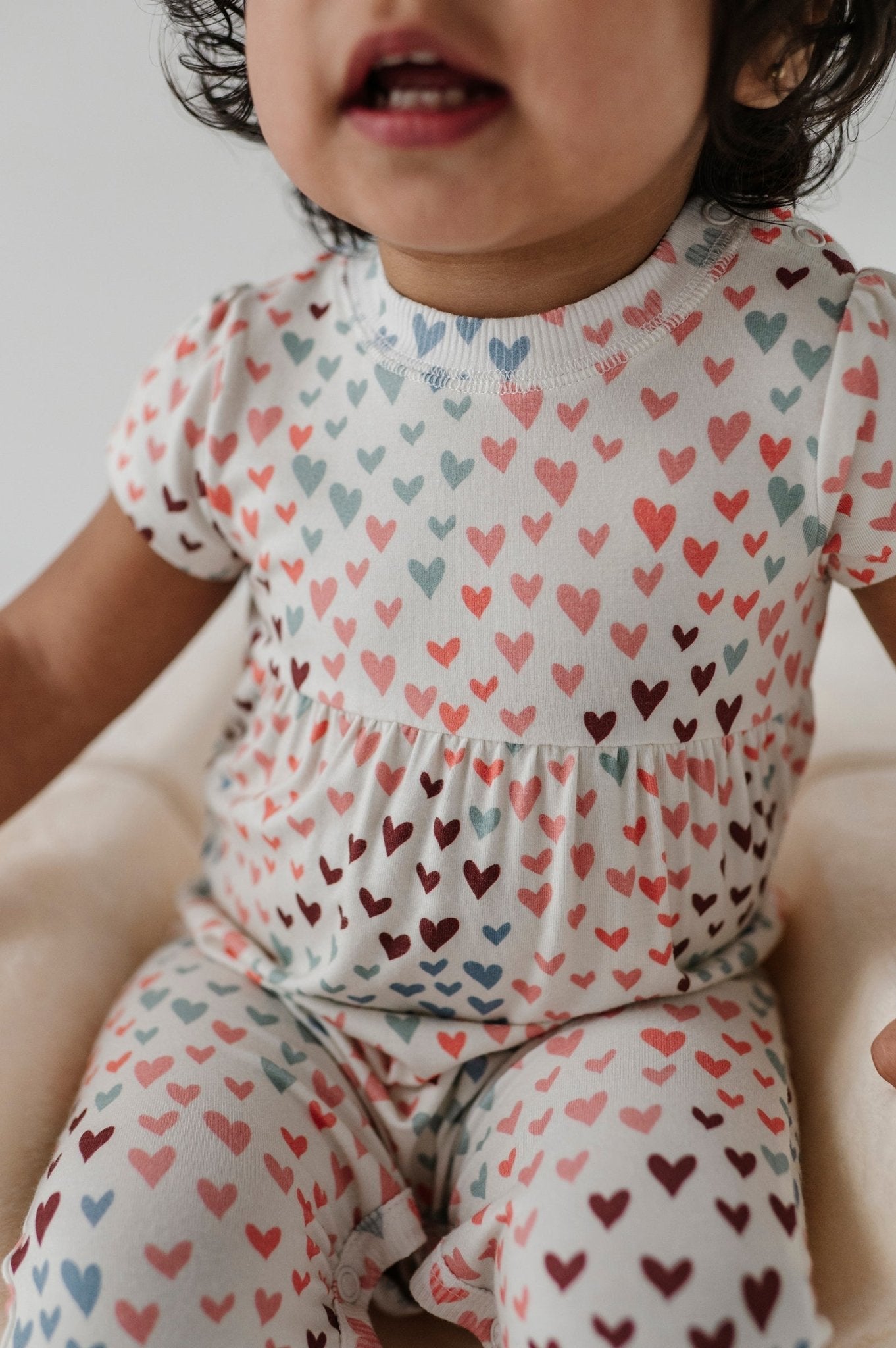 Baby Girl Short Sleeve Pant Romper