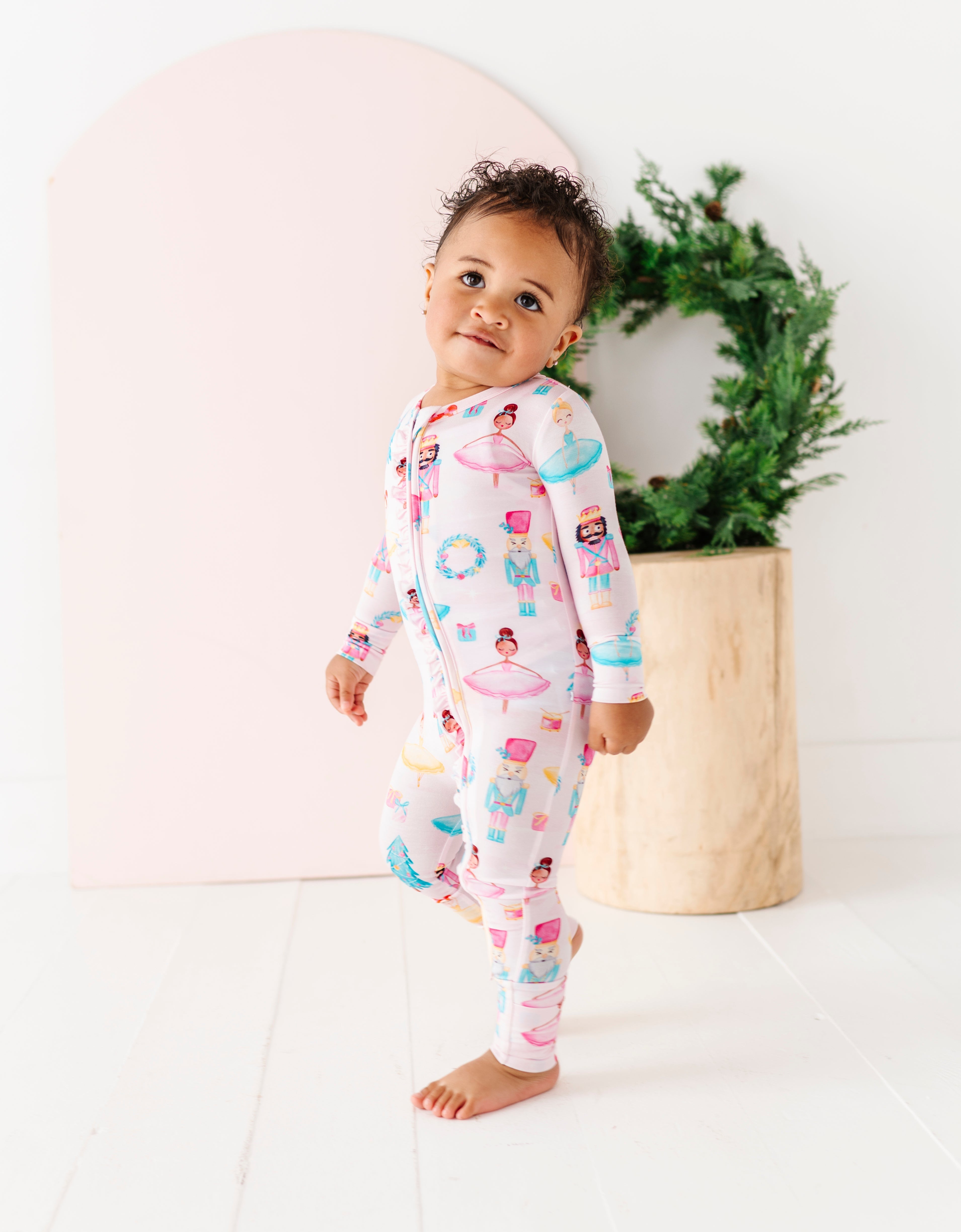 Sugarplum Ruffle Convertible Romper