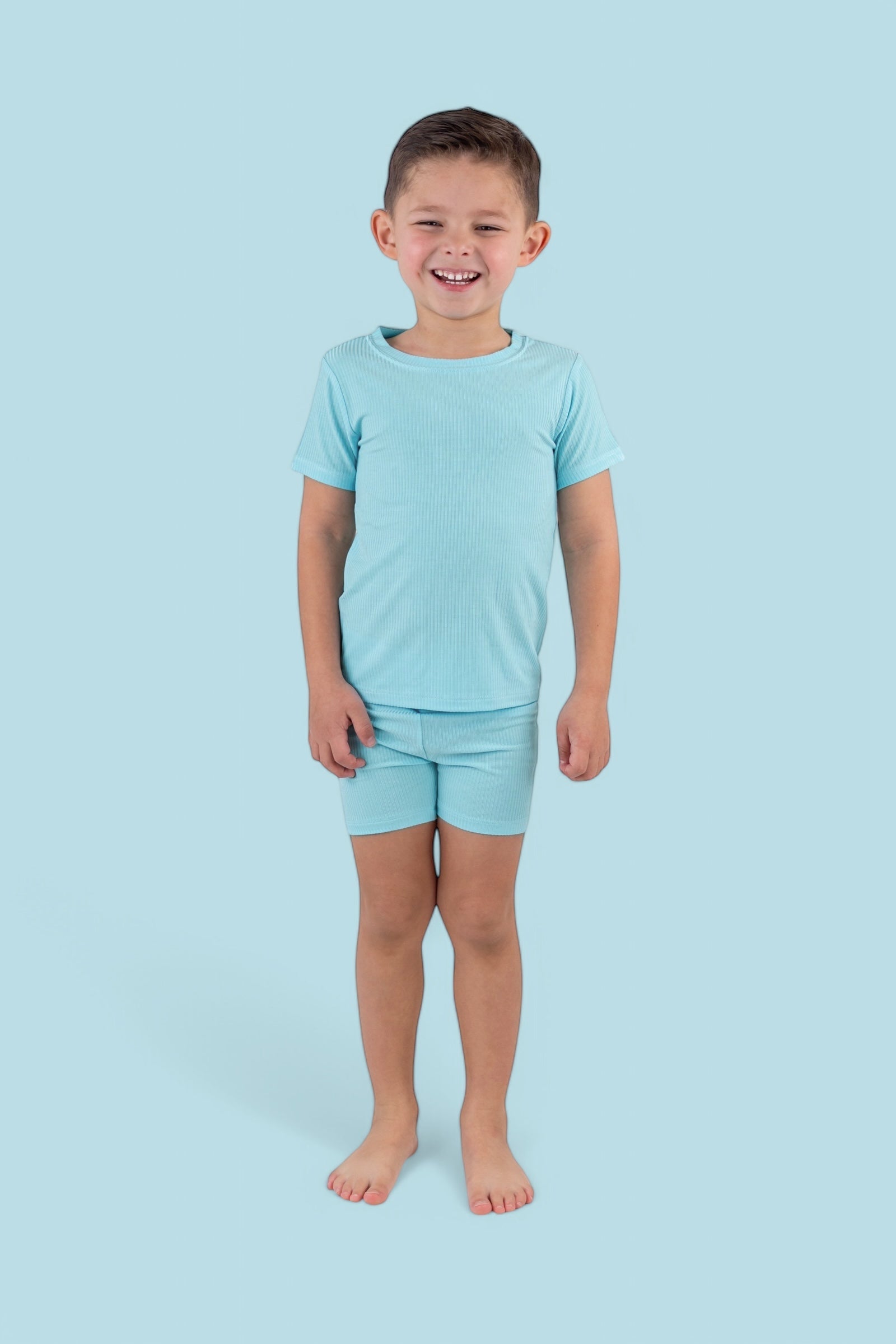 Capri Blue Rib Dream Short Set