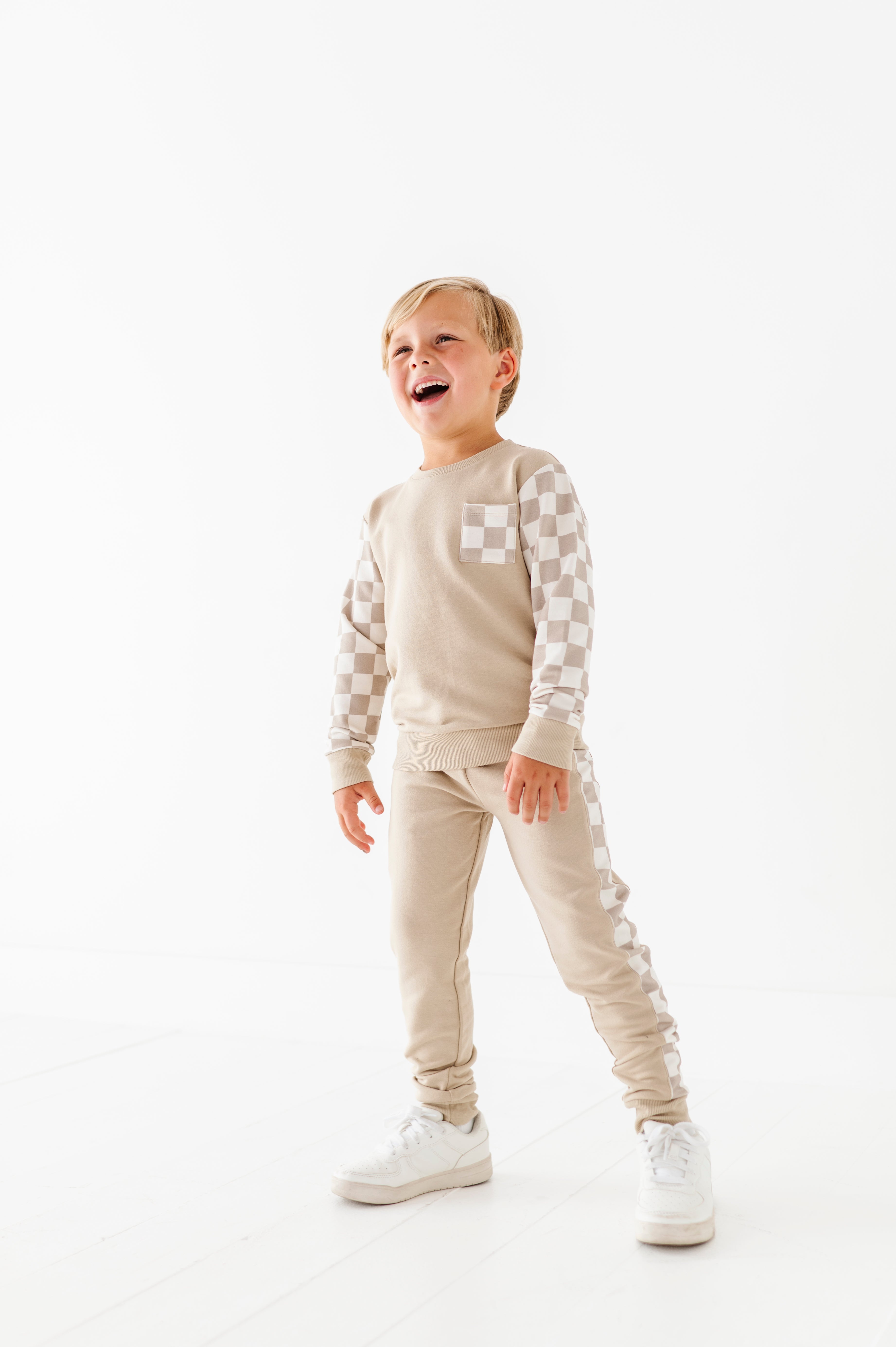 Oat Check Jogger Set