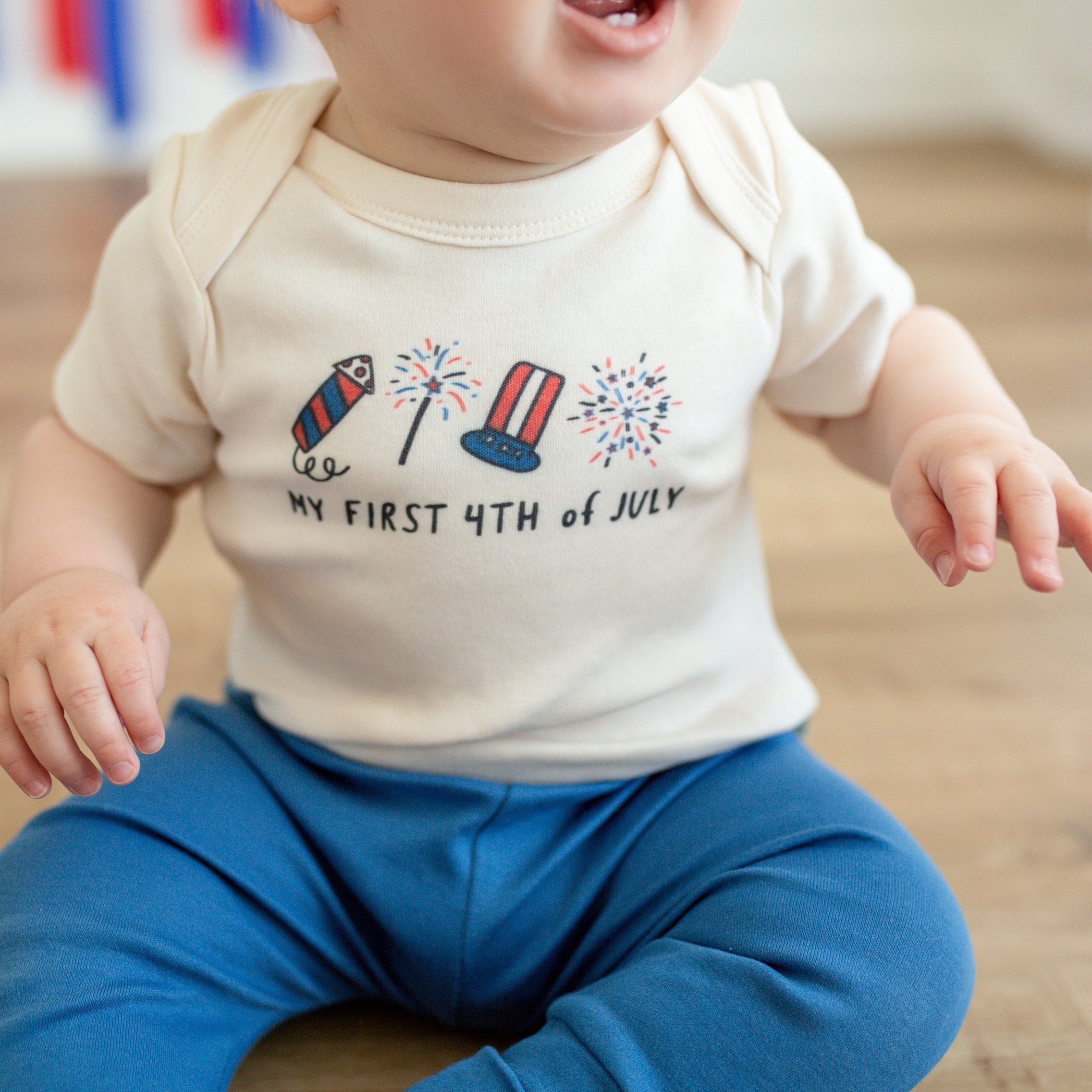 Graphic Bodysuit | My First 4th Of July Rocket
