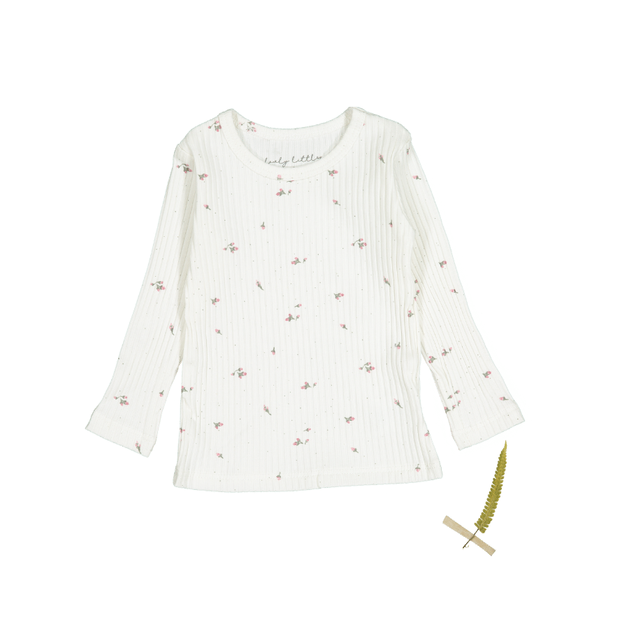 The Printed Long Sleeve Tee - Rosebud