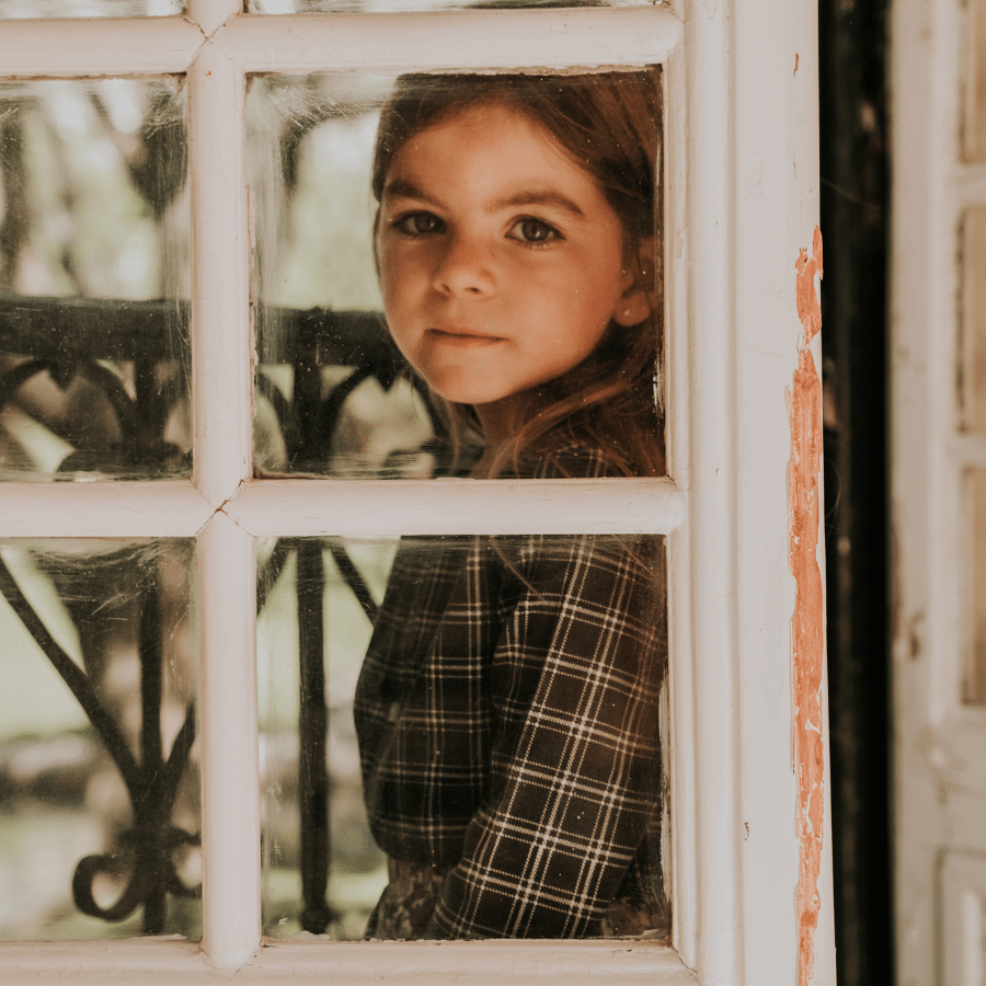 The Corduroy Tunic - Steel Check