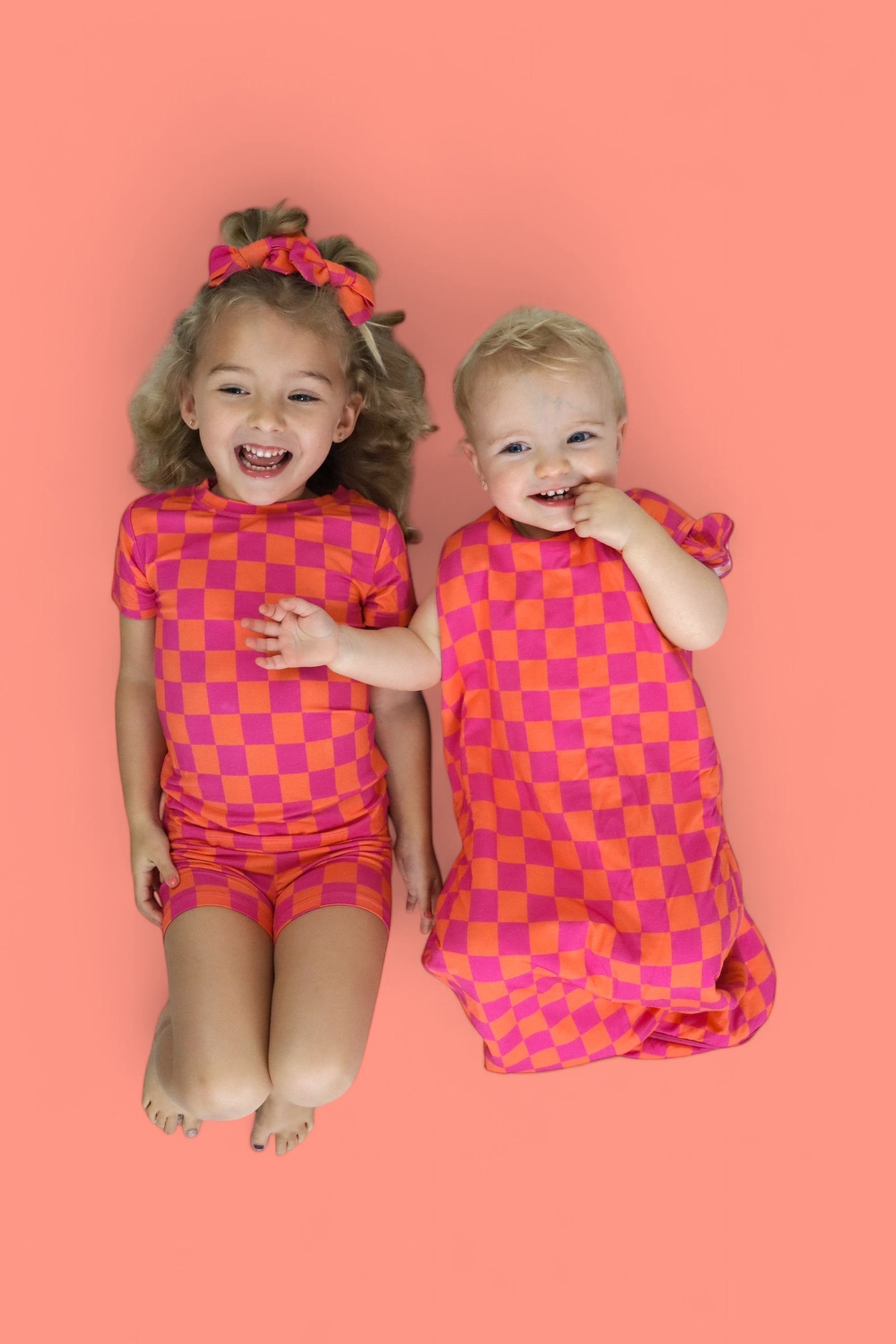 Neon Dreams Checkers Dream Short Set