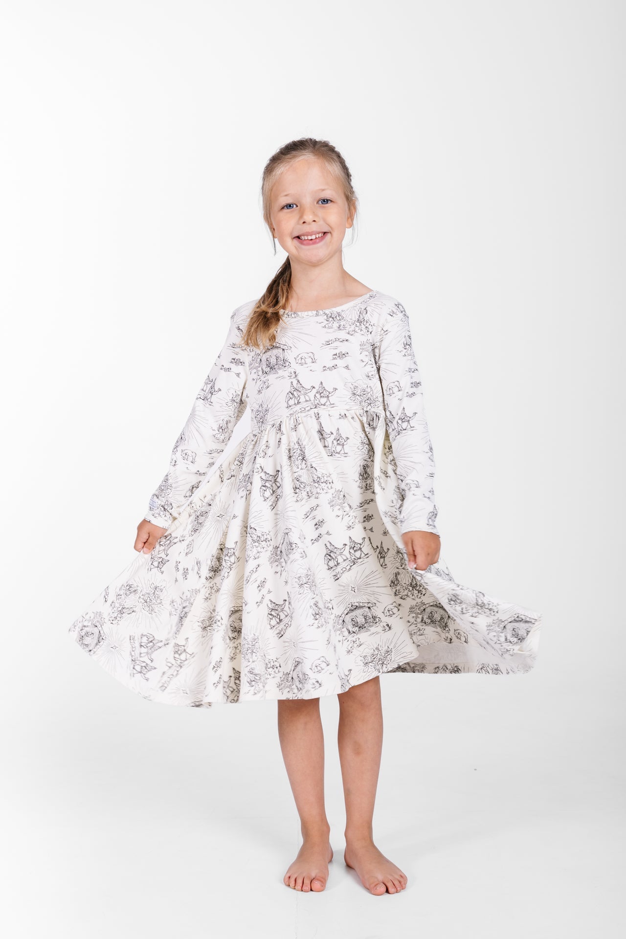 O Little Town Of Bethlehem Twirl Dress Cotton